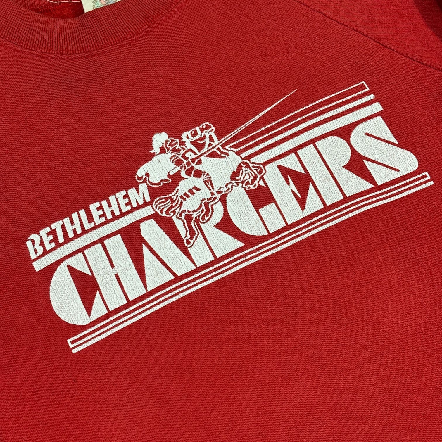 Fruit Of The Loom Vintage 80's FOTL Sportwear Bethlehem Chargers Sweatshirt Size US S / EU 44-46 / 1 - 4 Thumbnail