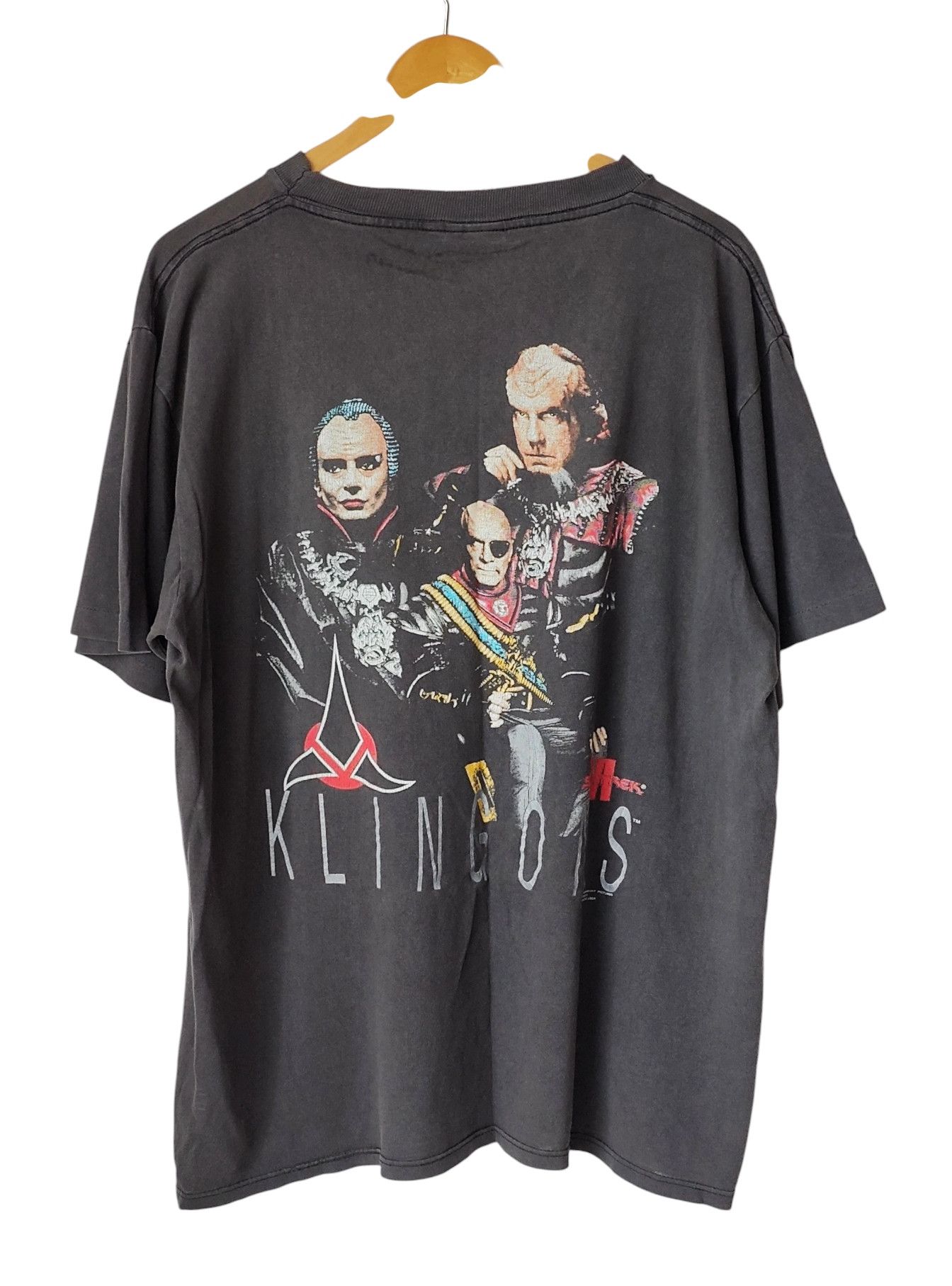 Vintage Vintage 1991 Star Trek Starfleet vs Klingons VTG Tshirt Size US XL / EU 56 / 4 - 1 Thumbnail