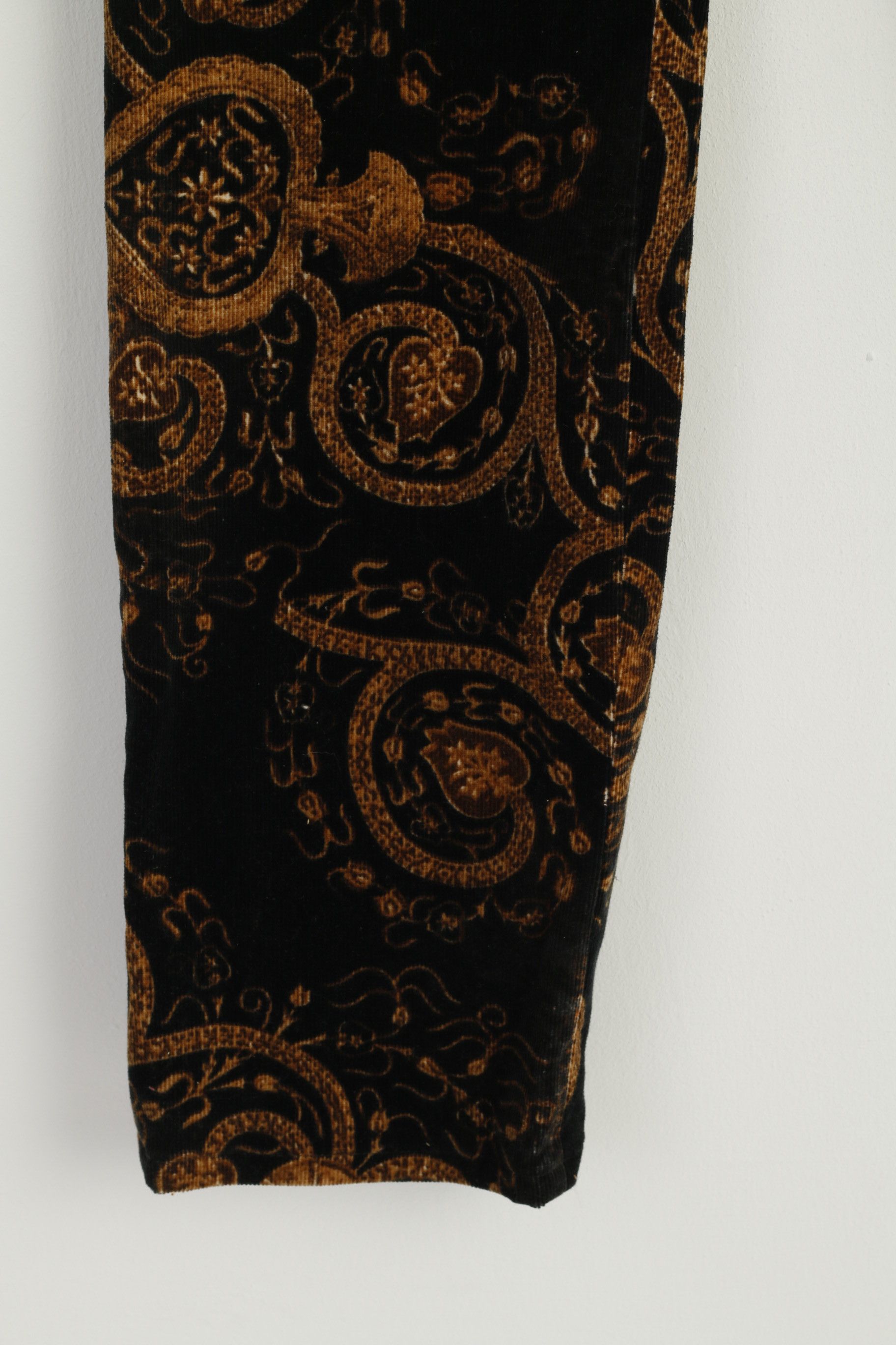 Vintage New La Strada Women 42 Trousers Brown Cotton 8404 Size 28" / US 6 / IT 42 - 2 Thumbnail