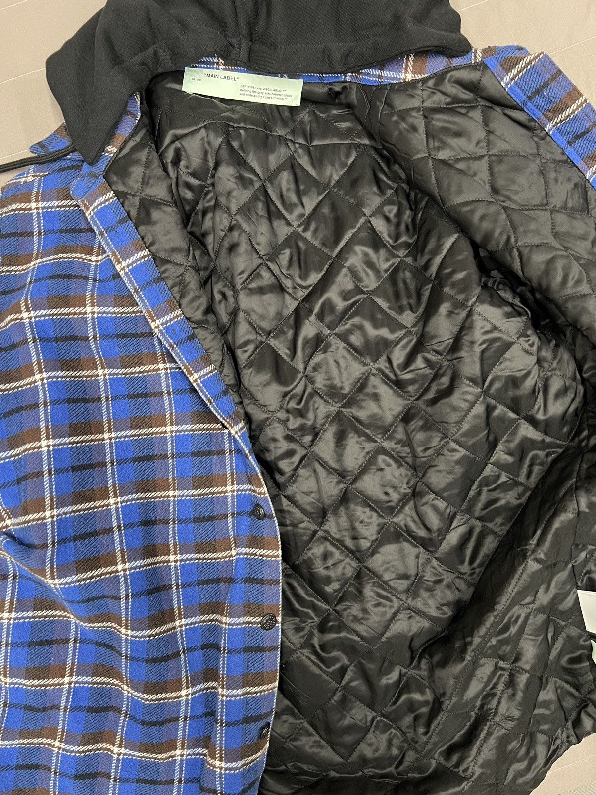 Off-White Off White Check Hooded Jacket Size US M / EU 48-50 / 2 - 9 Thumbnail