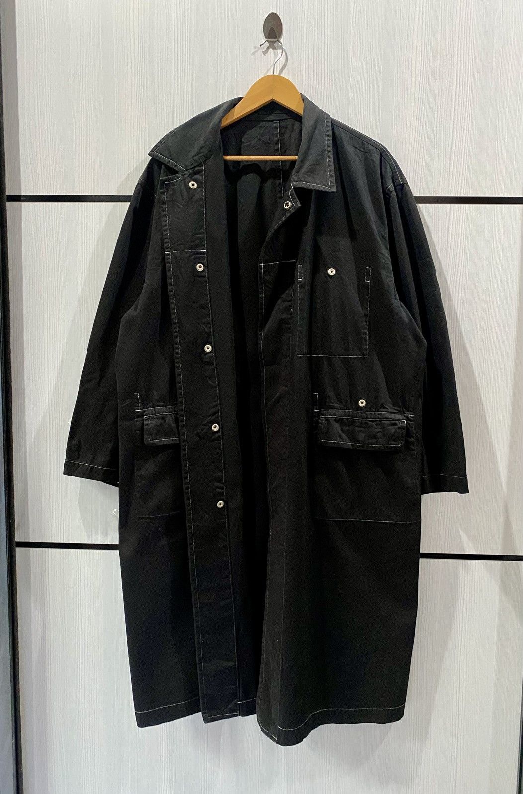 Comme des Garcons Vintage Comme des Garcons Oversized Coated Coat Long Jacket Size US M / EU 48-50 / 2 - 1 Thumbnail
