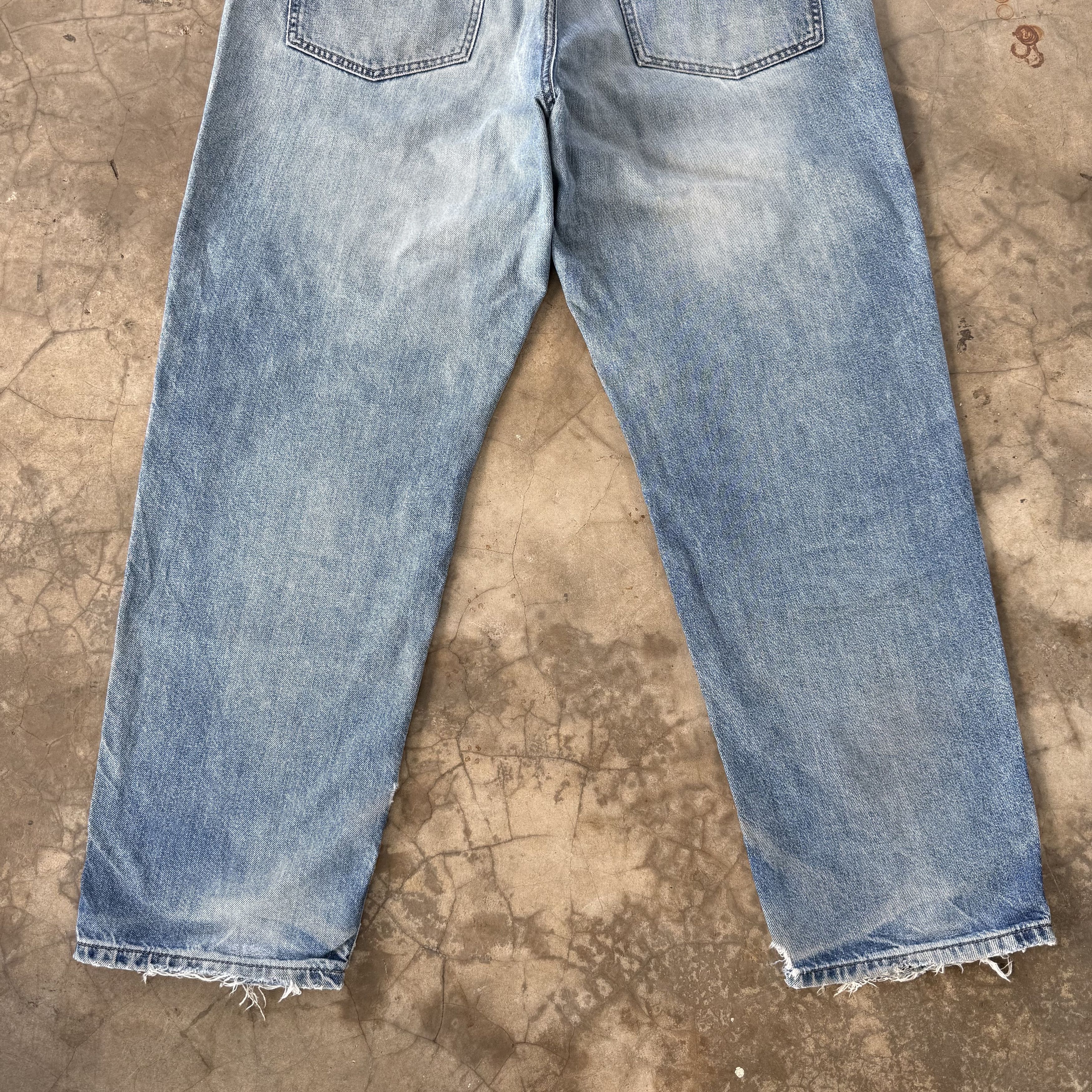 Japanese Brand Vintage Japanese Faded Mud Washer Denim Jean W38 Size US 38 / EU 54 - 7 Thumbnail
