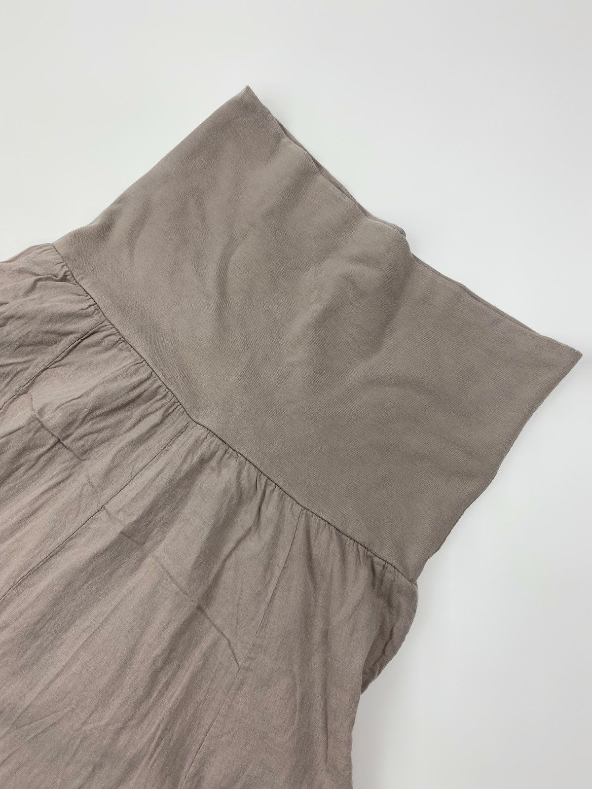 Vintage Y2K Vintage Fairycore Boho Taupe Cotton Maxi Skirt Size 28" / US 6 / IT 42 - 5 Thumbnail