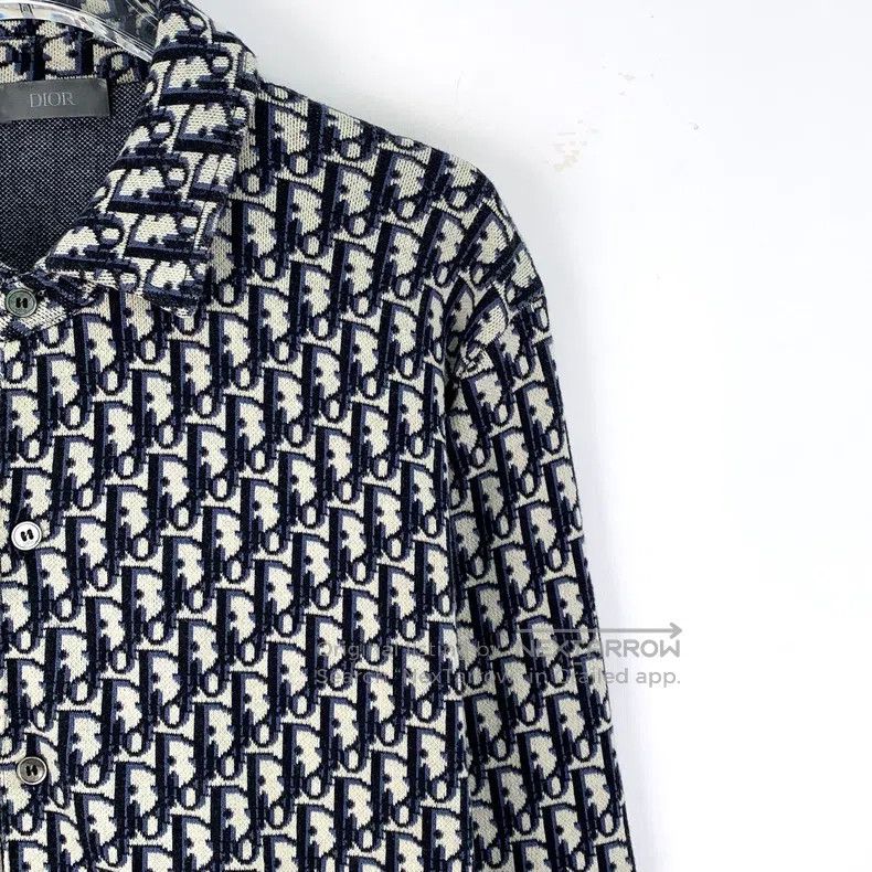 Dior Dior Dark blue logo jacquard full print cotton lapel singl Size US S / EU 44-46 / 1 - 3 Thumbnail