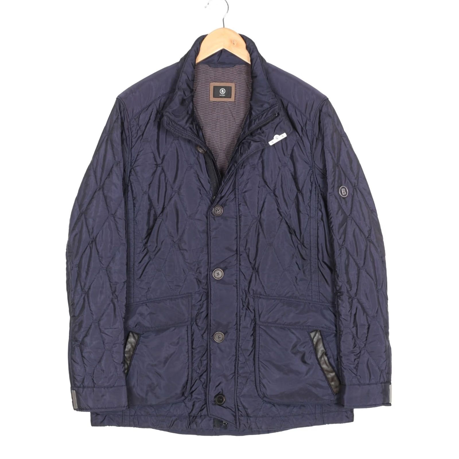 Bogner BOGNER Quilted Jacket Men Size EU 50 US 40 Classic Fit MJ6201 Color Blue Size US M / EU 48-50 / 2 - 2 Thumbnail