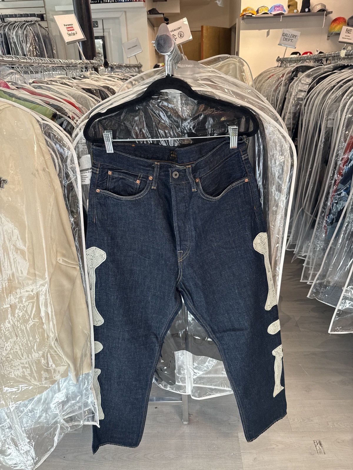 Kapital Kapital Bones Denim Jeans Blue Size US 34 / EU 50 - 1 Thumbnail
