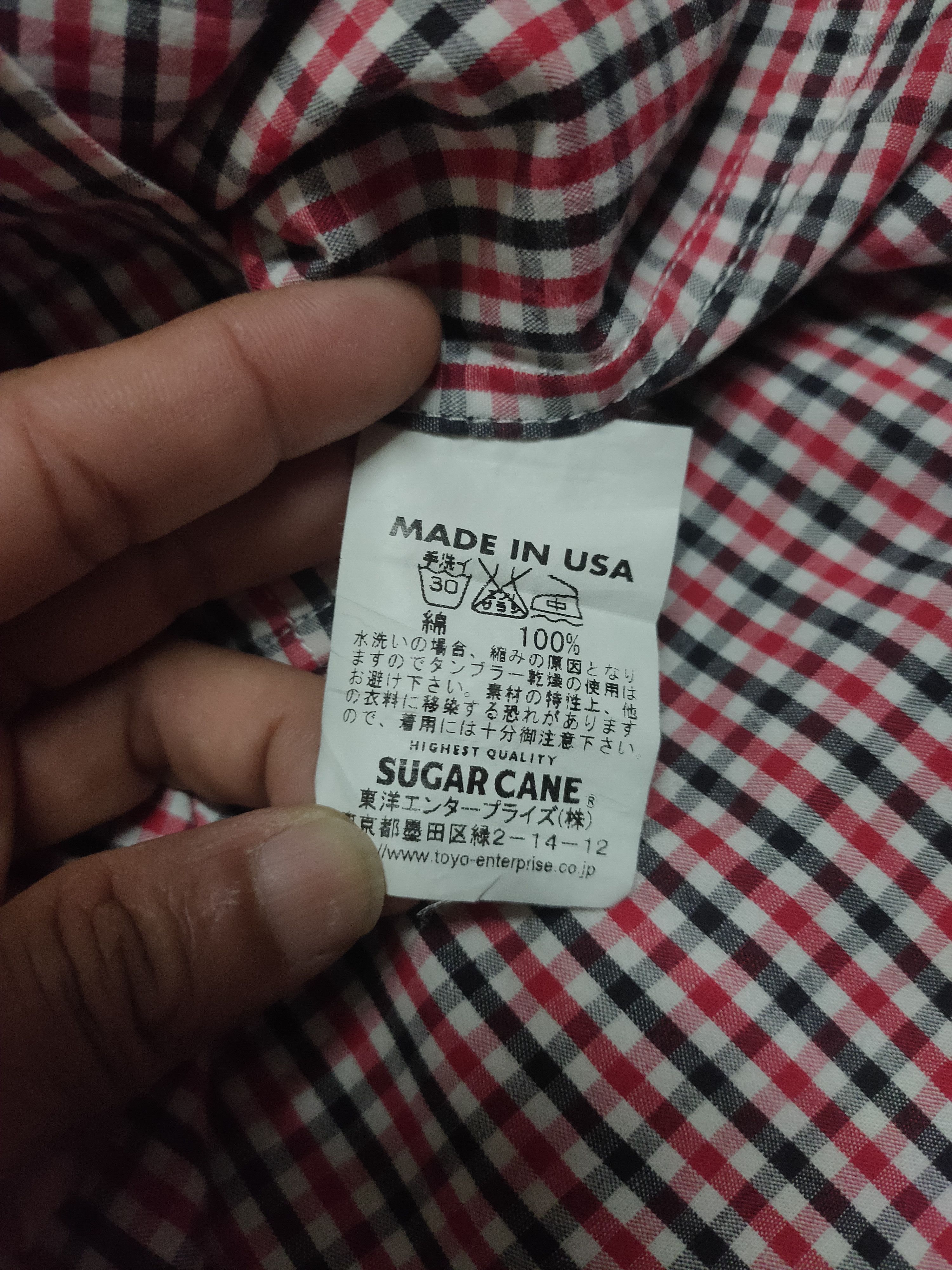 Sugar Cane Vintage sugar cane checker long sleeve shirt Size US S / EU 44-46 / 1 - 6 Thumbnail