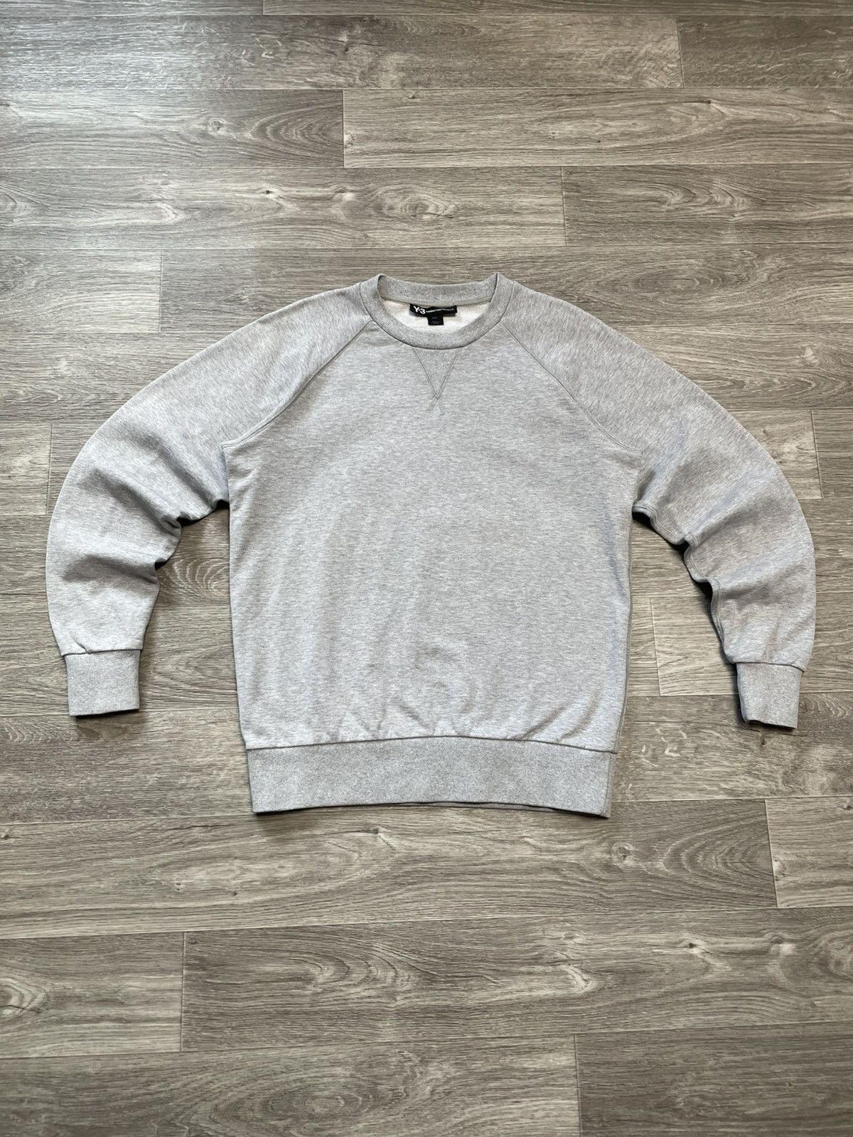 Yohji Yamamoto Yohji Yamamoto x Adidas Y-3 Big Logo Gray Sweatshirt Size US M / EU 48-50 / 2 - 2 Thumbnail