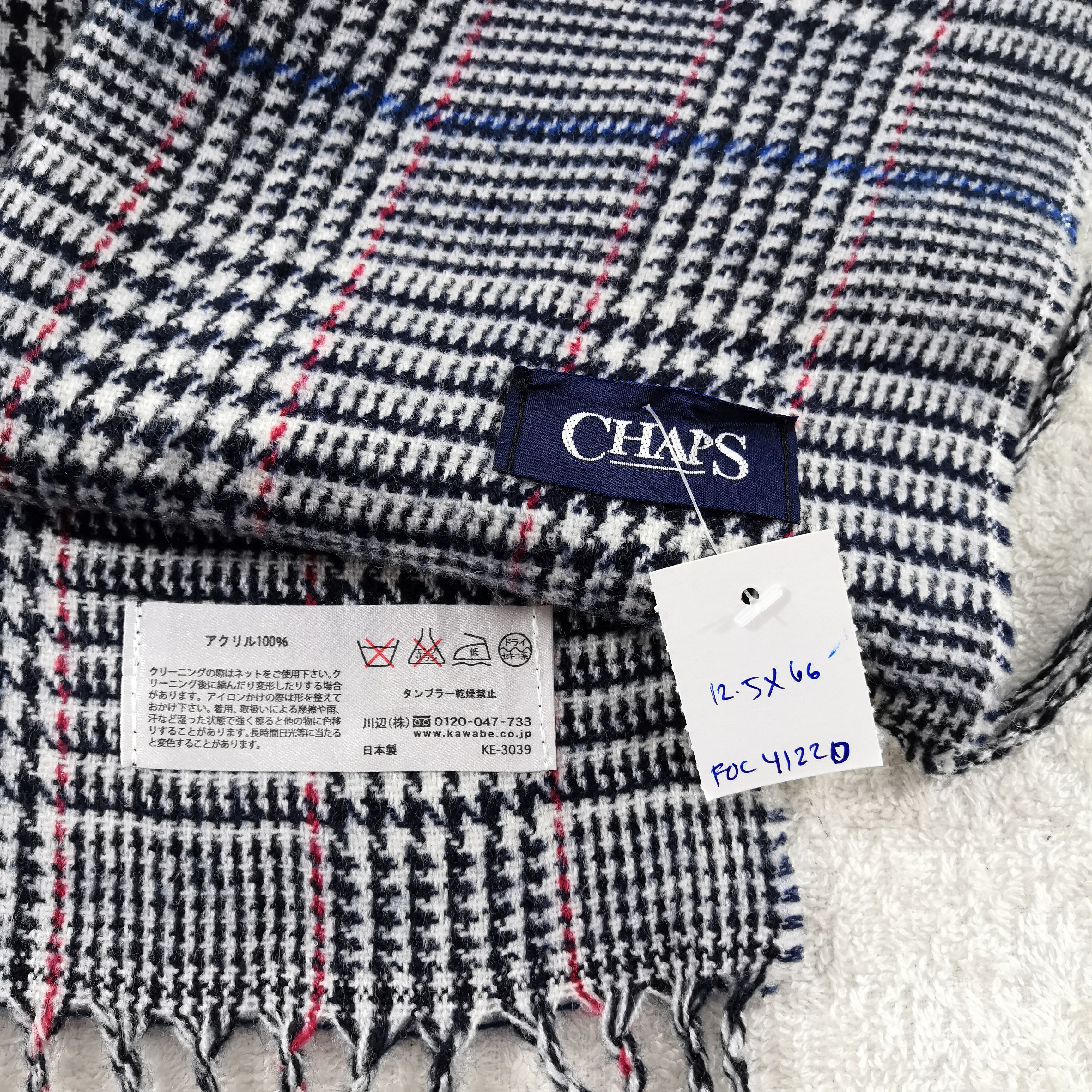 Chaps Vintage Chaps Scarf Muffler Wool Cashmere Scarves Size ONE SIZE - 4 Thumbnail
