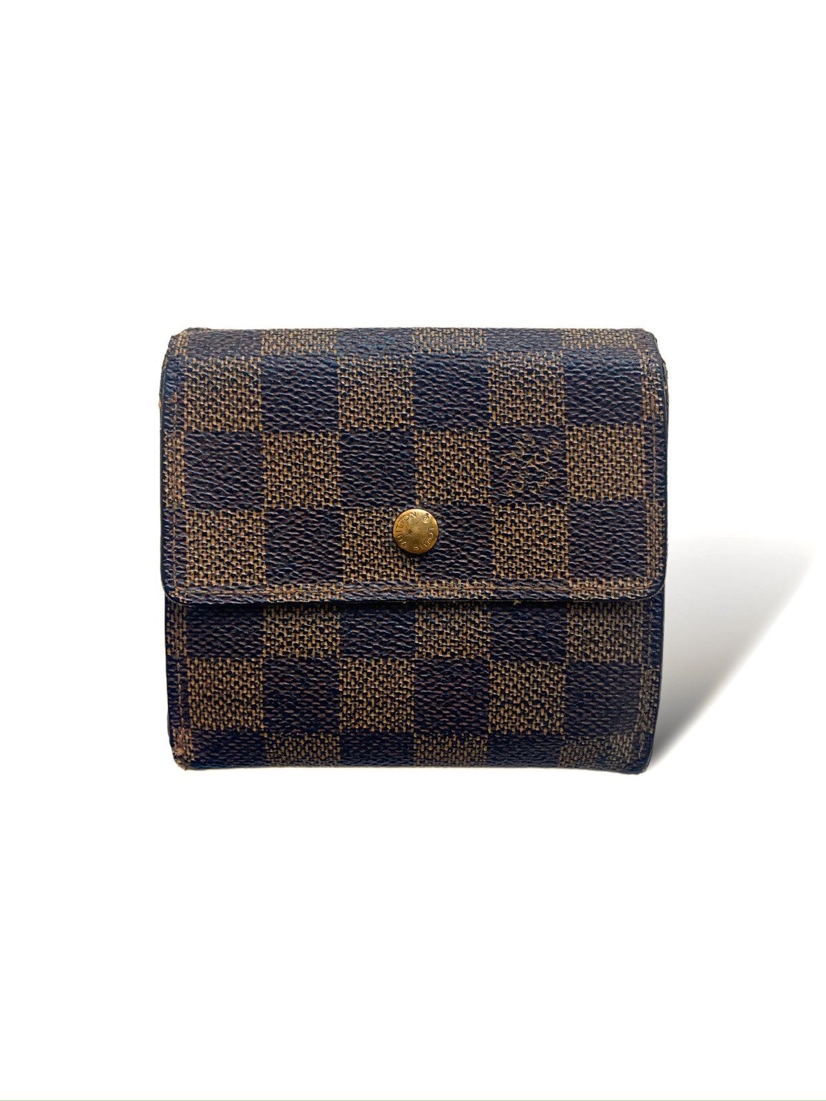 image of Italian Designers x Louis Vuitton Authentic Louis Vuitton Portefeuille Elise Wallet N61654 in Brown