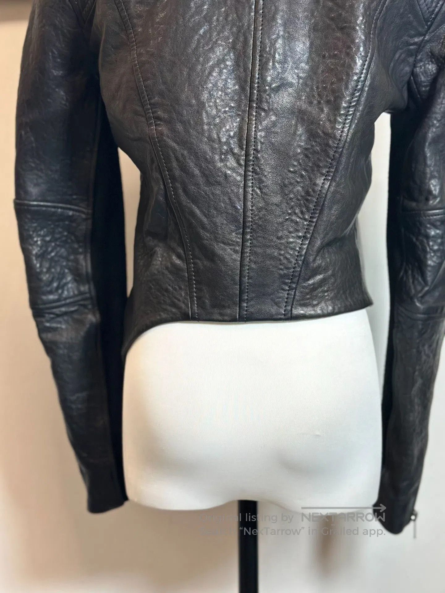 Helmut Lang Helmut Lang Asymmetrical Leather Jacket. Size US M / EU 48-50 / 2 - 6 Thumbnail
