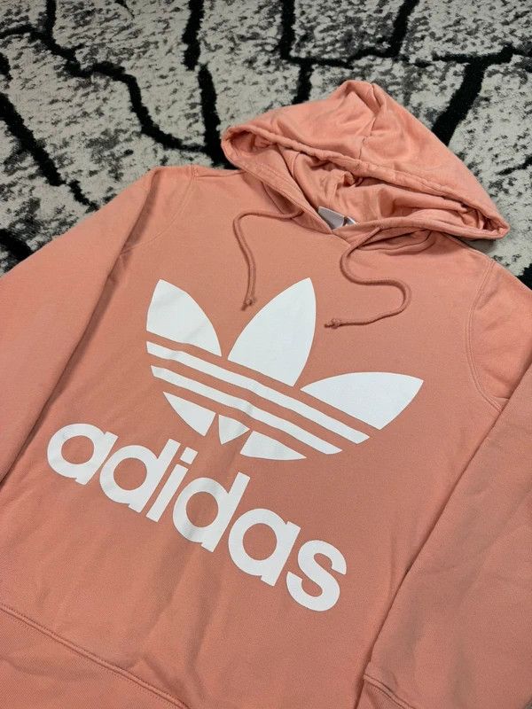 Adidas Adidas logo hoodie pink peach 38 M Size M / US 6-8 / IT 42-44 - 3 Thumbnail