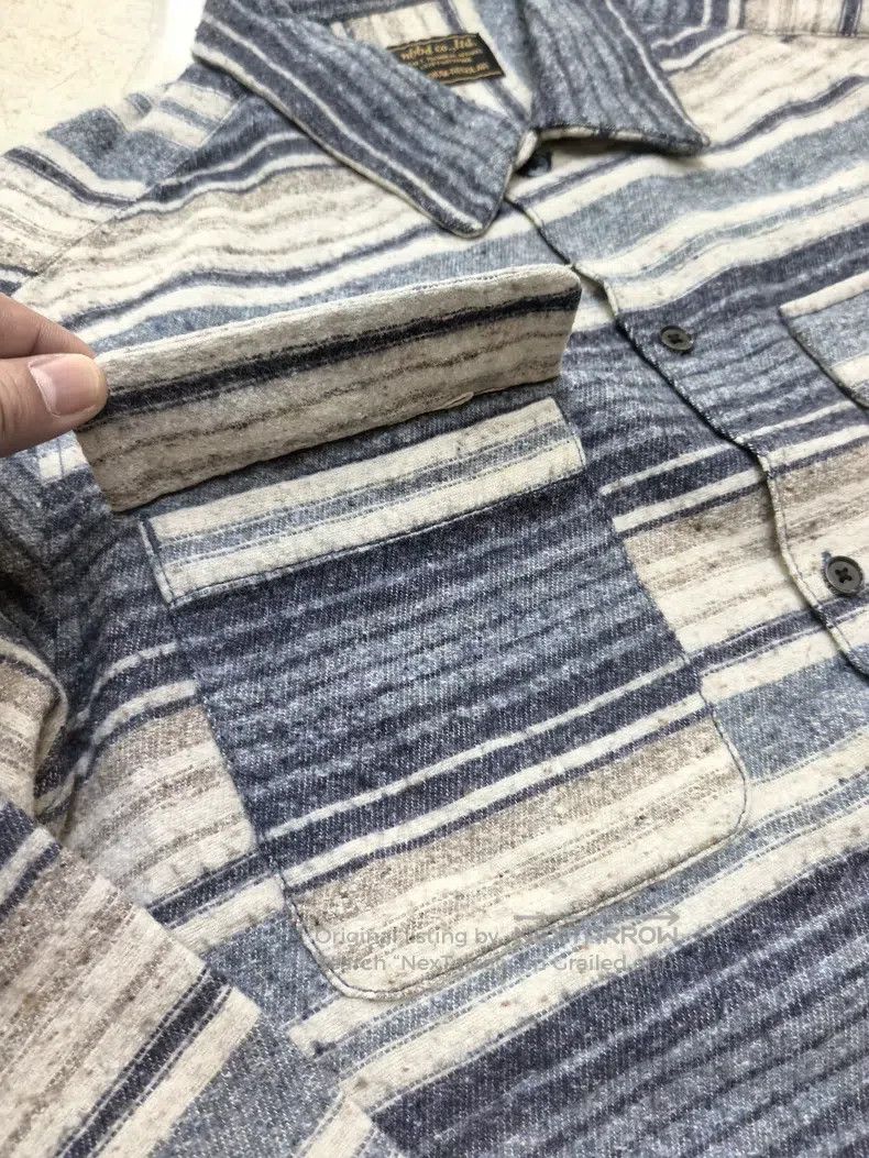 Neighborhood Neighborhood Blue Striped Flannel Shirt Size US M / EU 48-50 / 2 - 6 Thumbnail