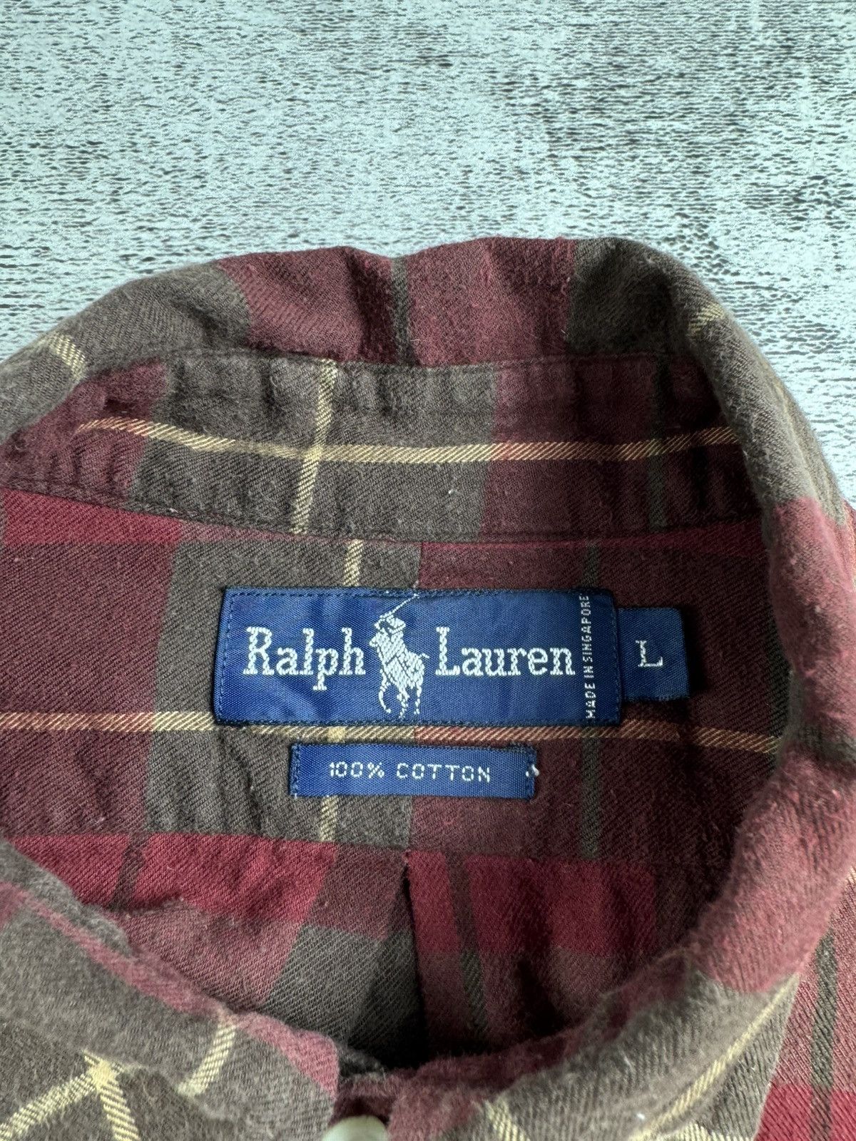 Polo Ralph Lauren Ralph Lauren Flannel Striped Pocket Longsleeve Button Shirt Size US XL / EU 56 / 4 - 11 Thumbnail