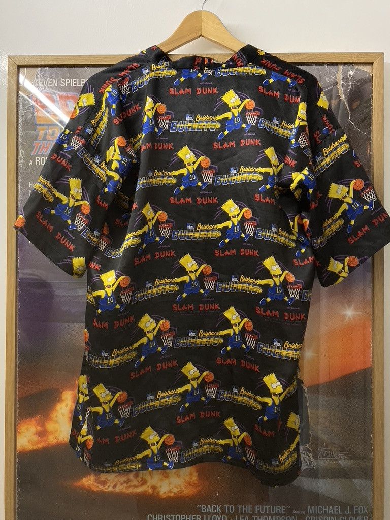 The Simpsons 1995 Vintage The Simpsons Brisbane Bullets NBA Team Shirt Size US L / EU 52-54 / 3 - 2 Thumbnail