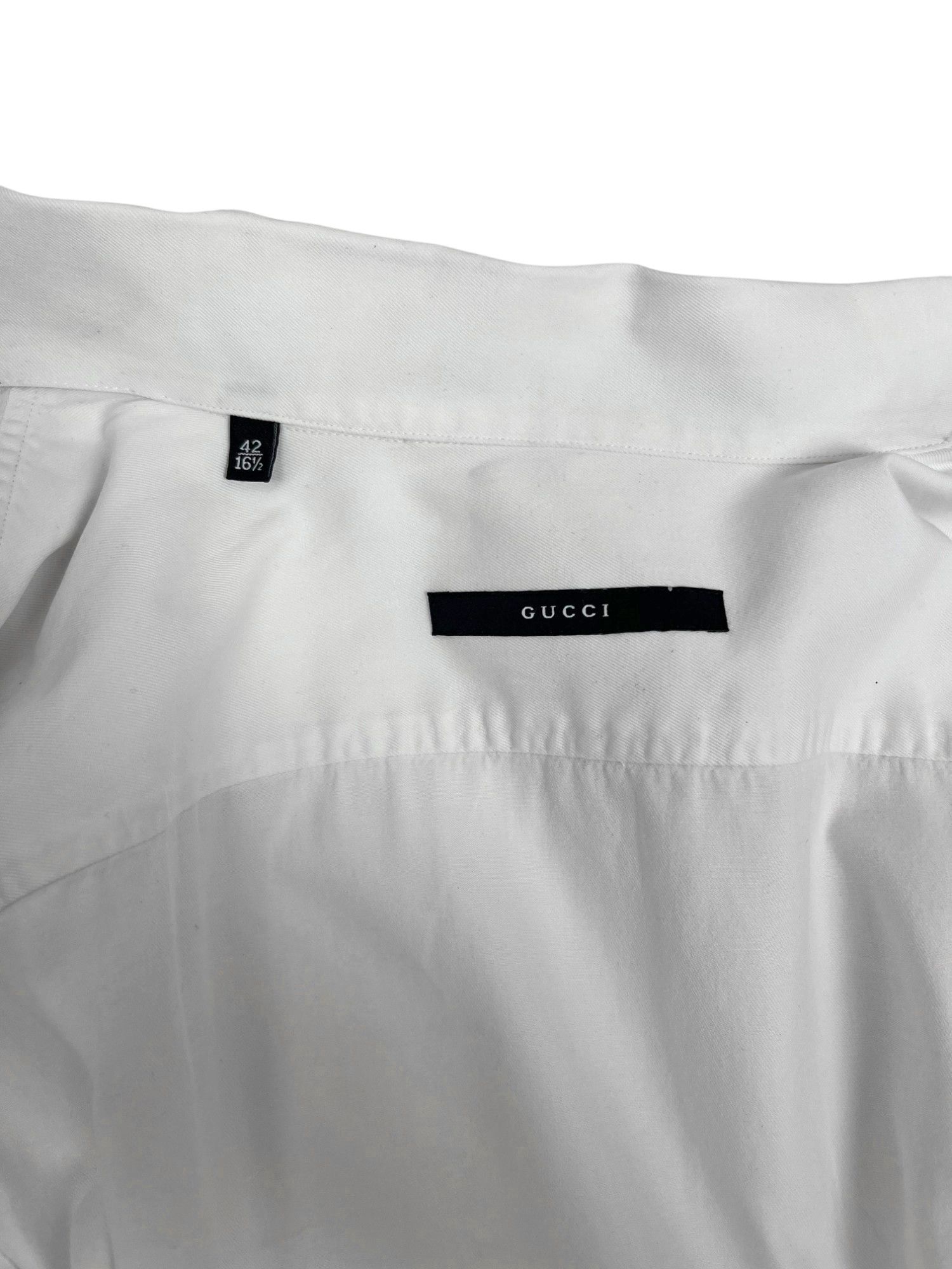 Gucci 2000's Military White Cotton Shirt Size US L / EU 52-54 / 3 - 9 Thumbnail