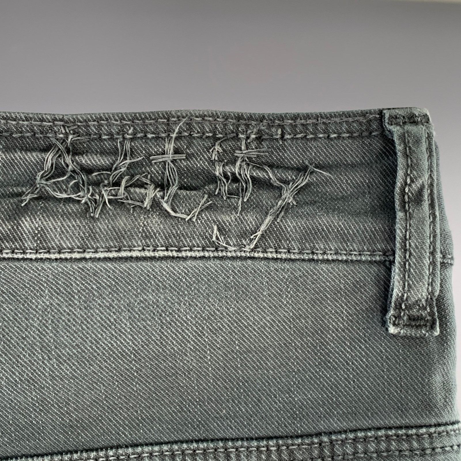 Notify NOTIFY Grey Twill Cotton Blend Straight Five Pockets Jeans Size US 32 / EU 48 - 3 Thumbnail