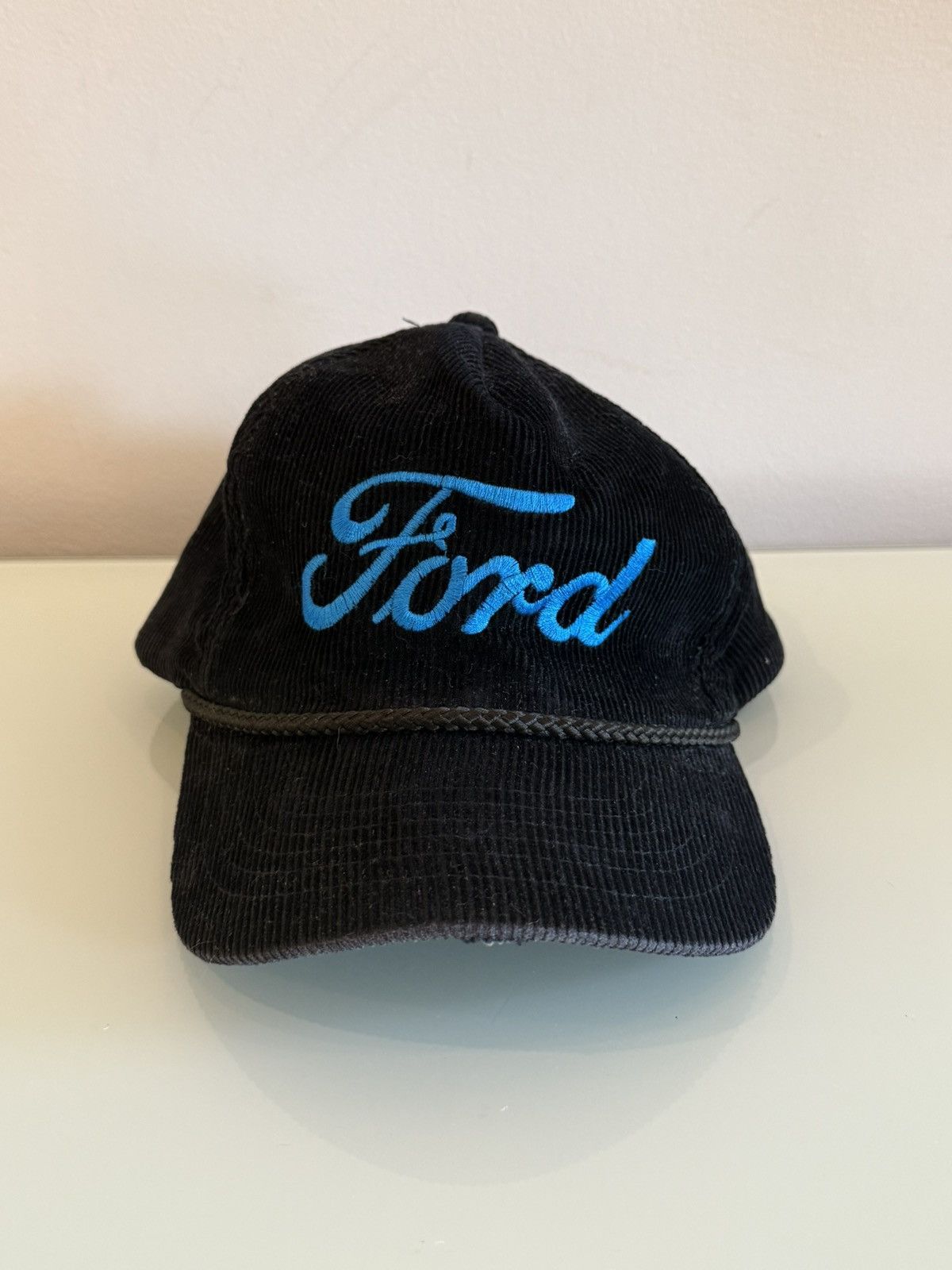 Vintage Vintage black corduroy Ford cap Size ONE SIZE - 1 Thumbnail
