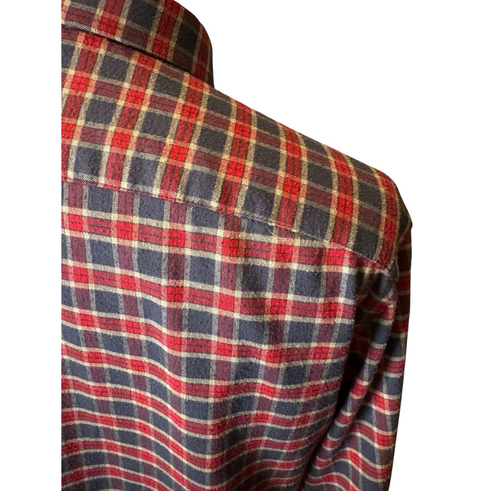 UNTUCKit Untuckit Flannel Plaid Shirt Men's Large Classic Fit Size US L / EU 52-54 / 3 - 7 Thumbnail