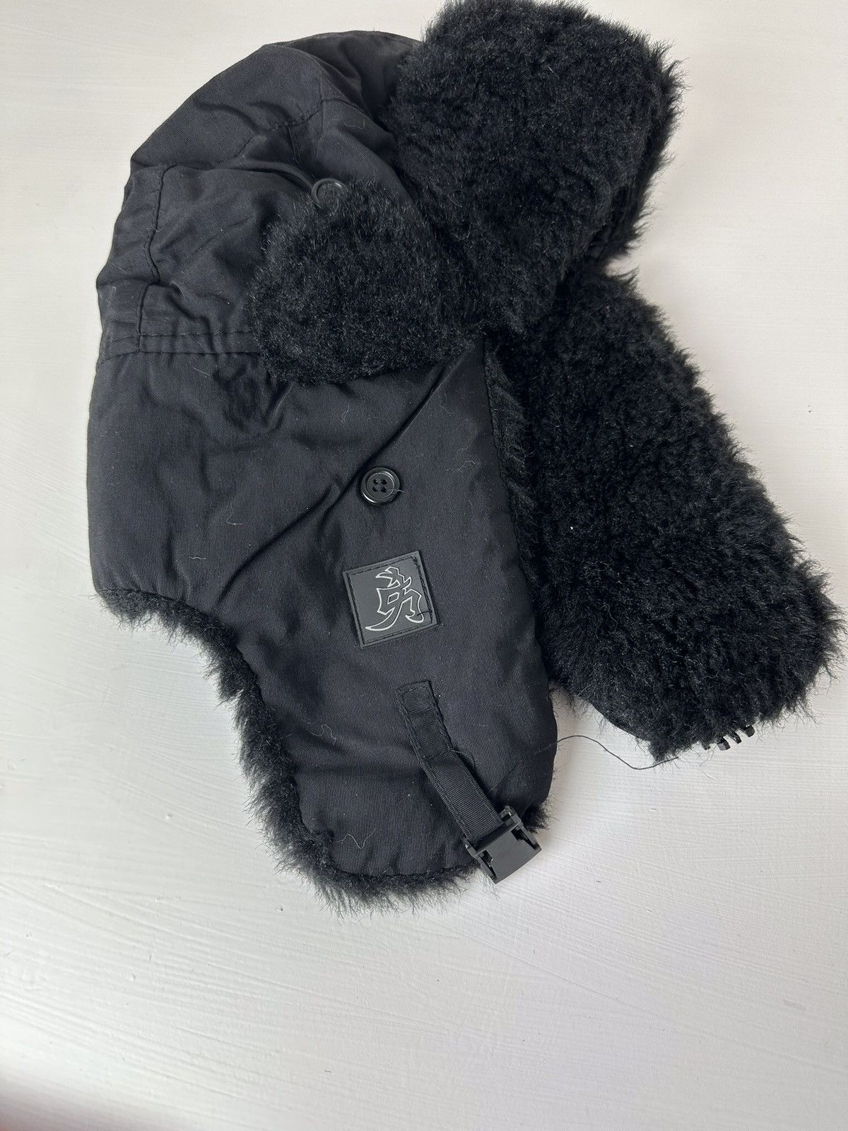 Hysteric Glamour × Vintage Crazy Y2K Mohair Fuzzy Hat Ushanka Punk Winter Size ONE SIZE - 3 Thumbnail