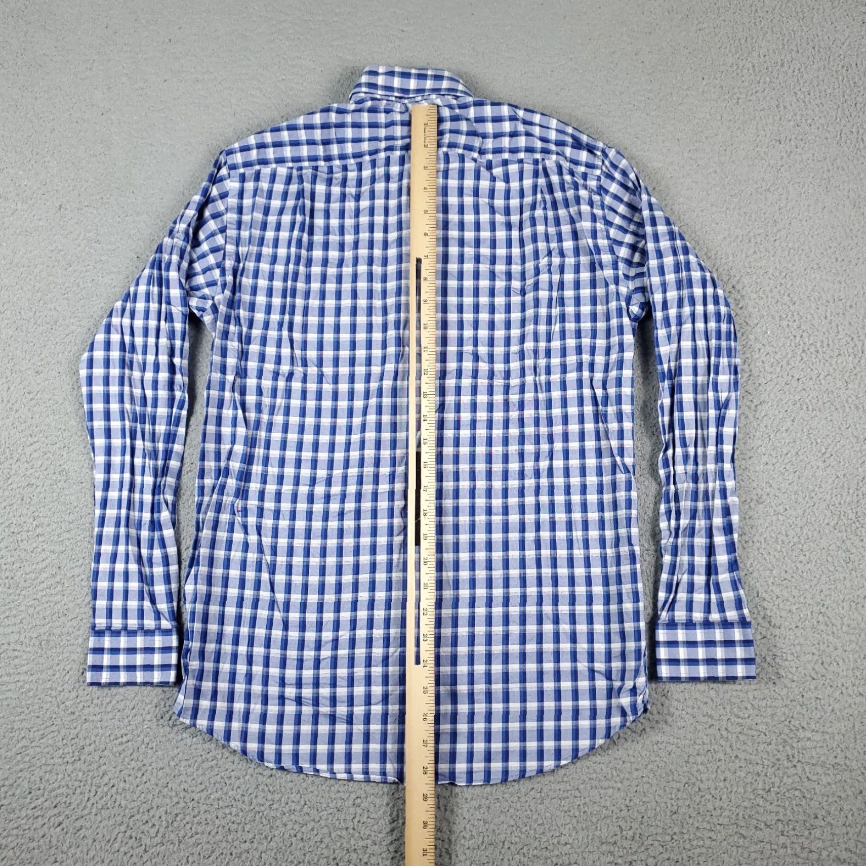Ben Sherman Ben Sherman Button Up Shirt Men Medium 15 Blue Plaid Long Sleeve Dress American Classic Preppy Size US M / EU 48-50 / 2 - 3 Thumbnail