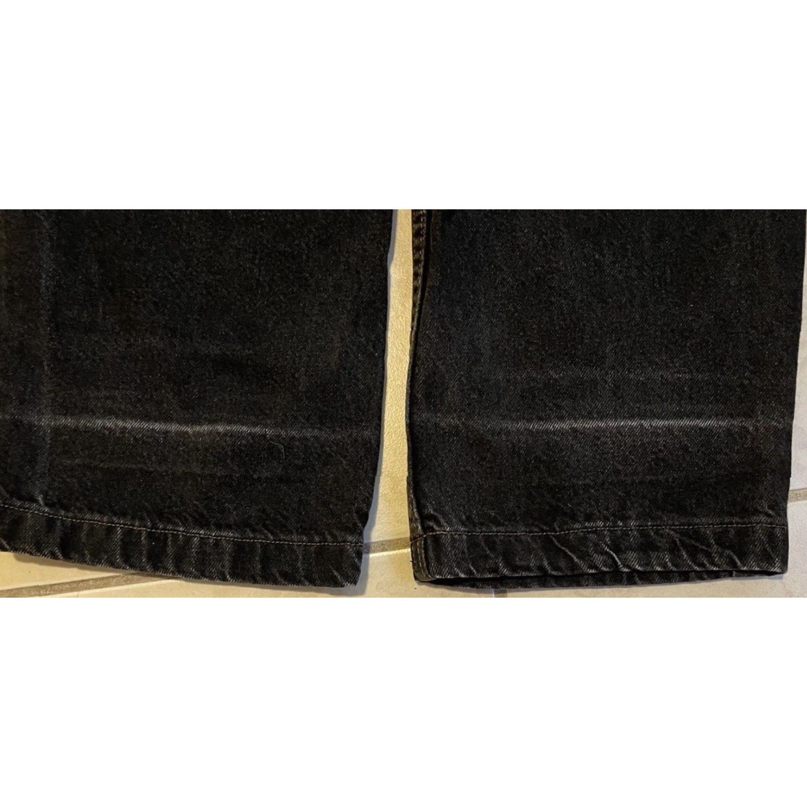Vintage VINTAGE Zonz Jeans 12 25/25 Black Wide-Leg 90s Y2K Grunge Punk Skate Rave USA Big Pockets Women Jeans Size 34" / US 12 / IT 48 - 4 Thumbnail