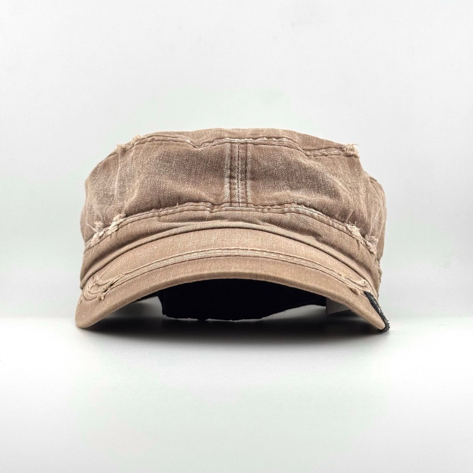Michiko Koshino London Y2K Blank Michiko London Distressed Military Work Hat Cap Size ONE SIZE - 1 Thumbnail