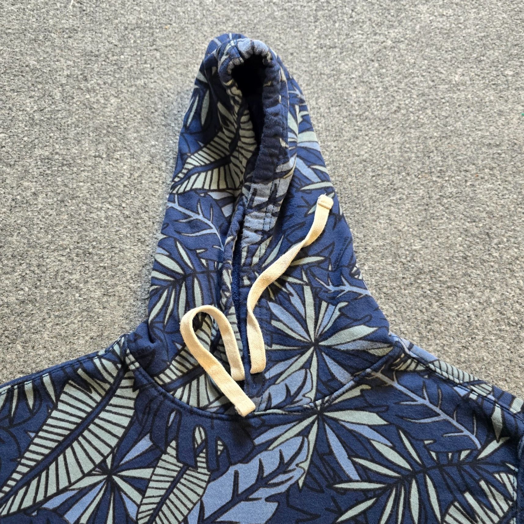 Life is Good Life Is Good Hoodie Womens XS Blue Floral Tropical Pockets Casual Sweater Size XS / US 0-2 / IT 36-38 - 2 Thumbnail