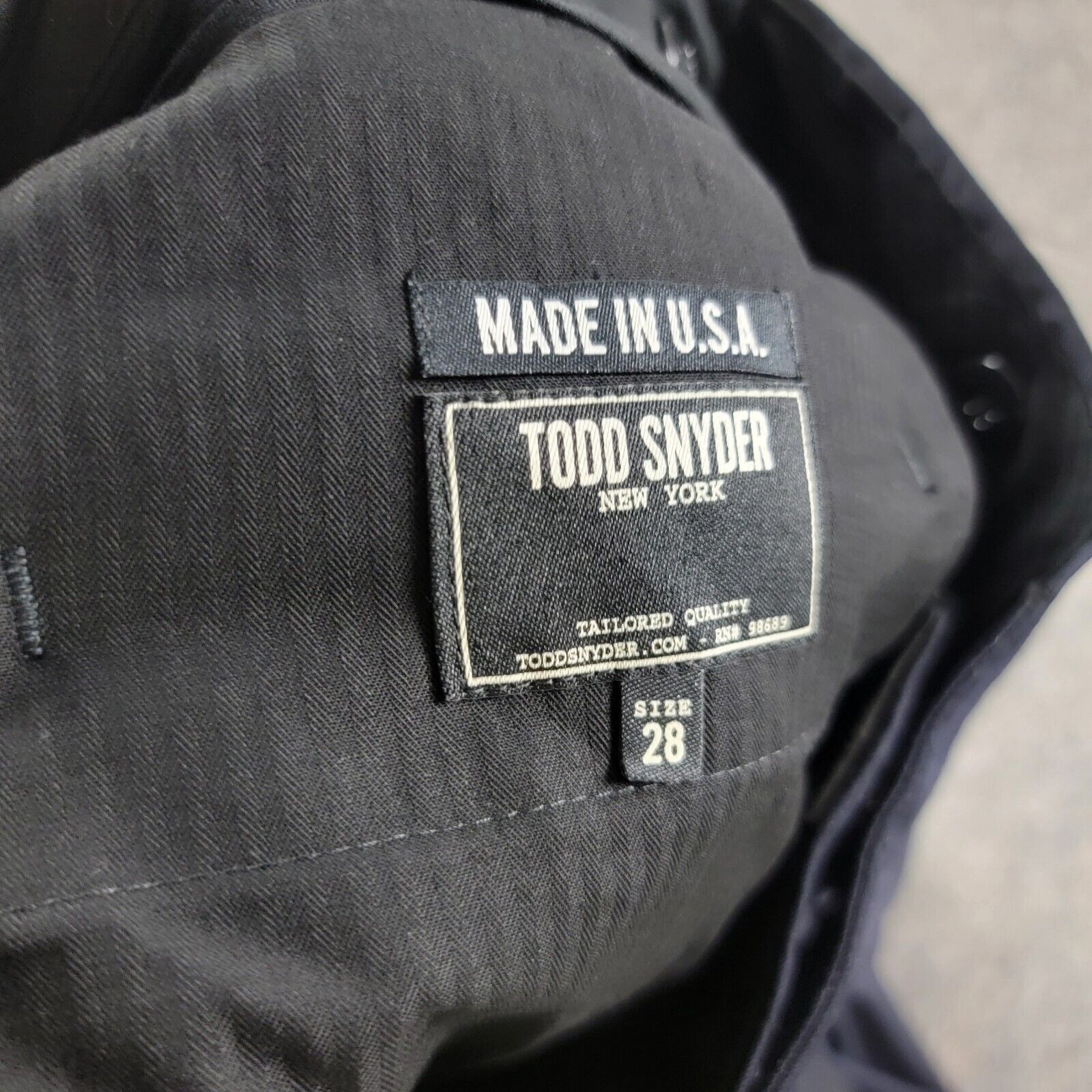 Todd Snyder Todd Snyder x Southwick Slim Fit Tuxedo Trouser *Read* 28R Size 34R - 11 Thumbnail