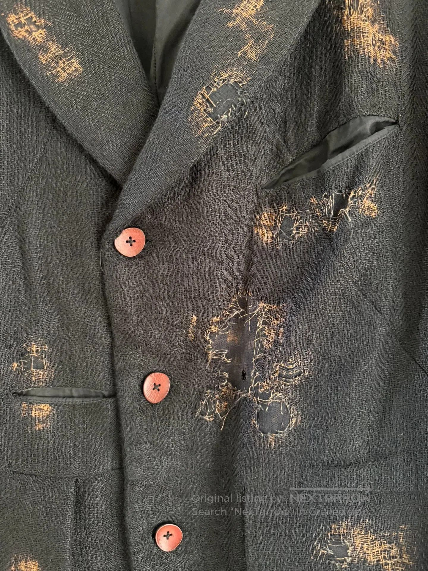 Other Pengtai Men's Distressed Jacket 48. Size US M / EU 48-50 / 2 - 3 Thumbnail