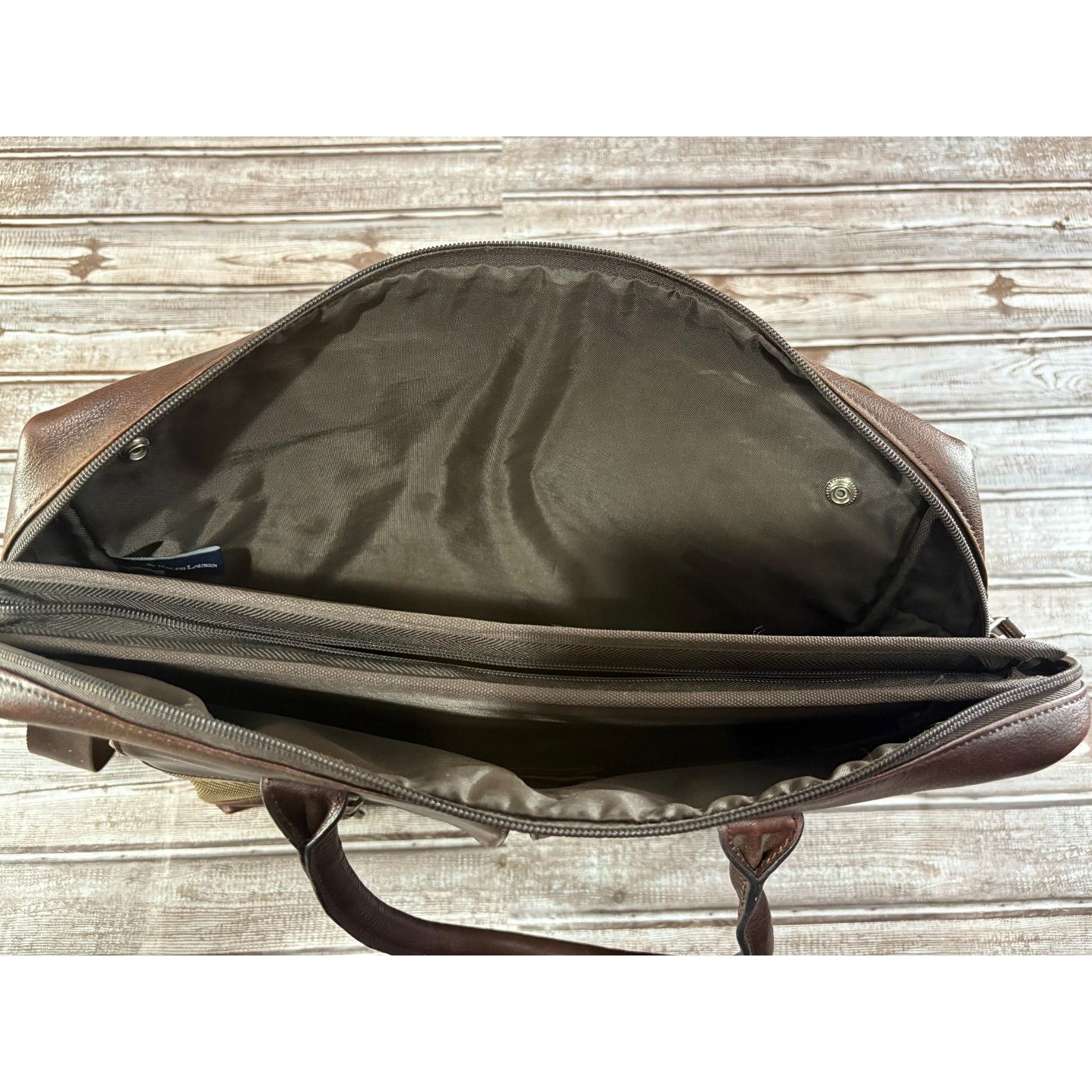 Polo Ralph Lauren Polo Ralph Lauren Leather Canvas Heritage Logo Messenger Lap Size ONE SIZE - 2 Thumbnail