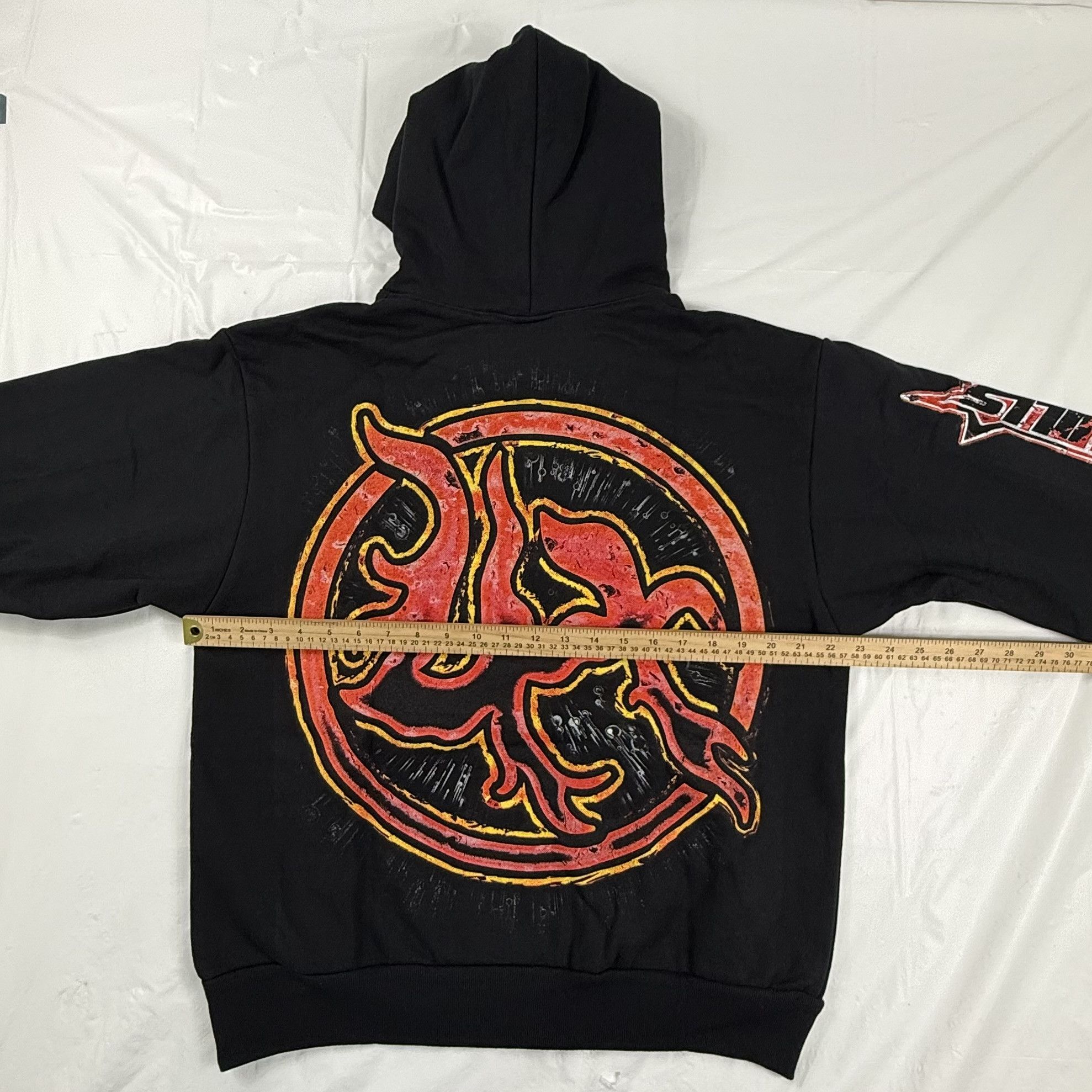 Lost hills Lost Hills Black Graphic Hoodie Flaming Face Sweatshirt Size US M / EU 48-50 / 2 - 5 Thumbnail