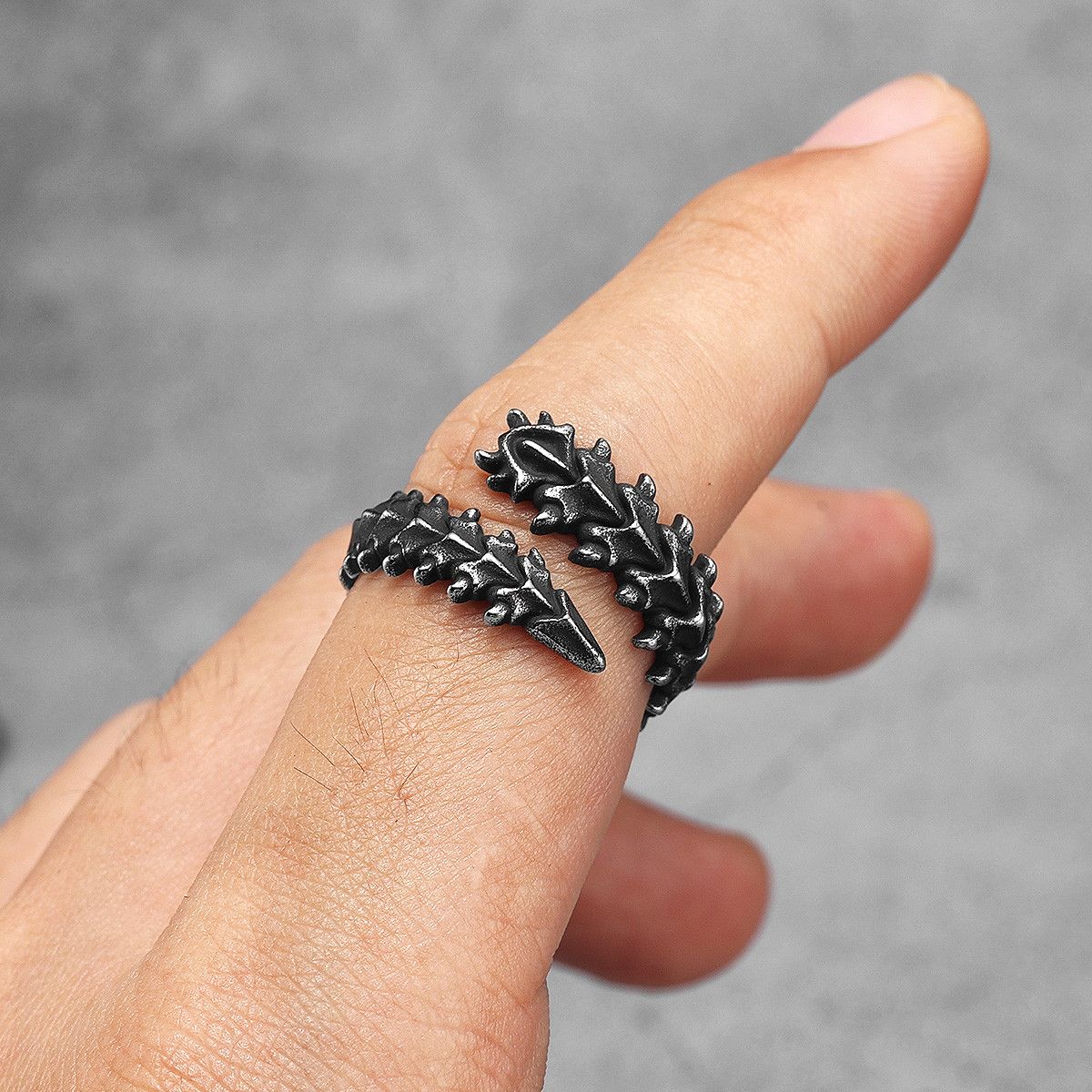Jewelry Dragon Back Spine Ring Size ONE SIZE - 1 Thumbnail