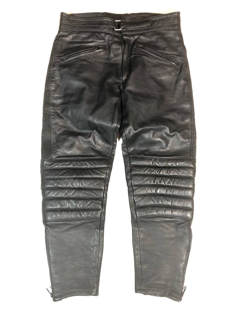 Japanese Brand × Vintage Akito Rare Vintage Japanese Racing Moto Leather Pants Size US 36 / EU 52 - 1 Thumbnail