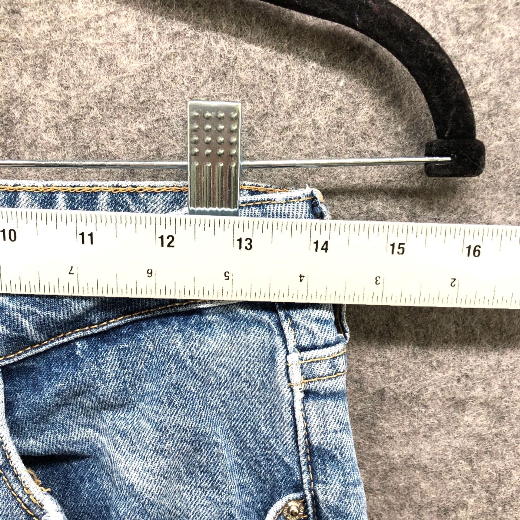Zara Zara High Rise Slim Fit Ankle Jean Womens 6 Blue Light Wash Stretch Frayed Size 28" / US 6 / IT 42 - 7 Thumbnail