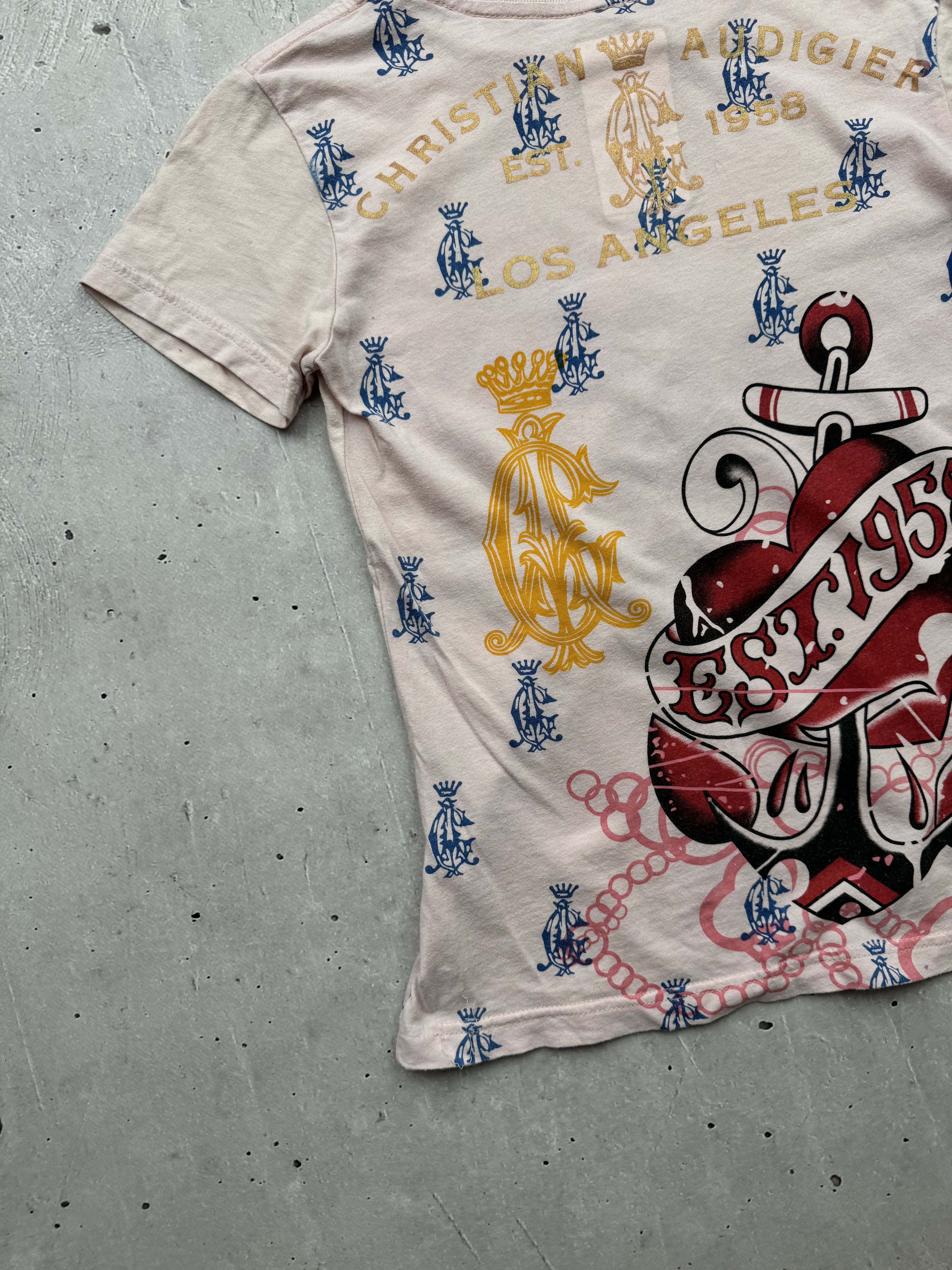 Christian Audigier × Ed Hardy × Vintage Christian Audigier Vintage Printed T-Shirt Size M / US 6-8 / IT 42-44 - 6 Thumbnail