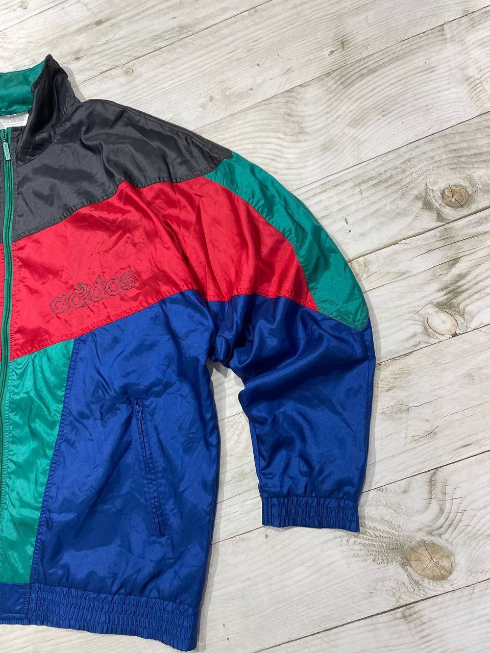Adidas Vintage Adidas Nylon Tracksuit Jacket Pants Big Logo Size US L / EU 52-54 / 3 - 4 Thumbnail