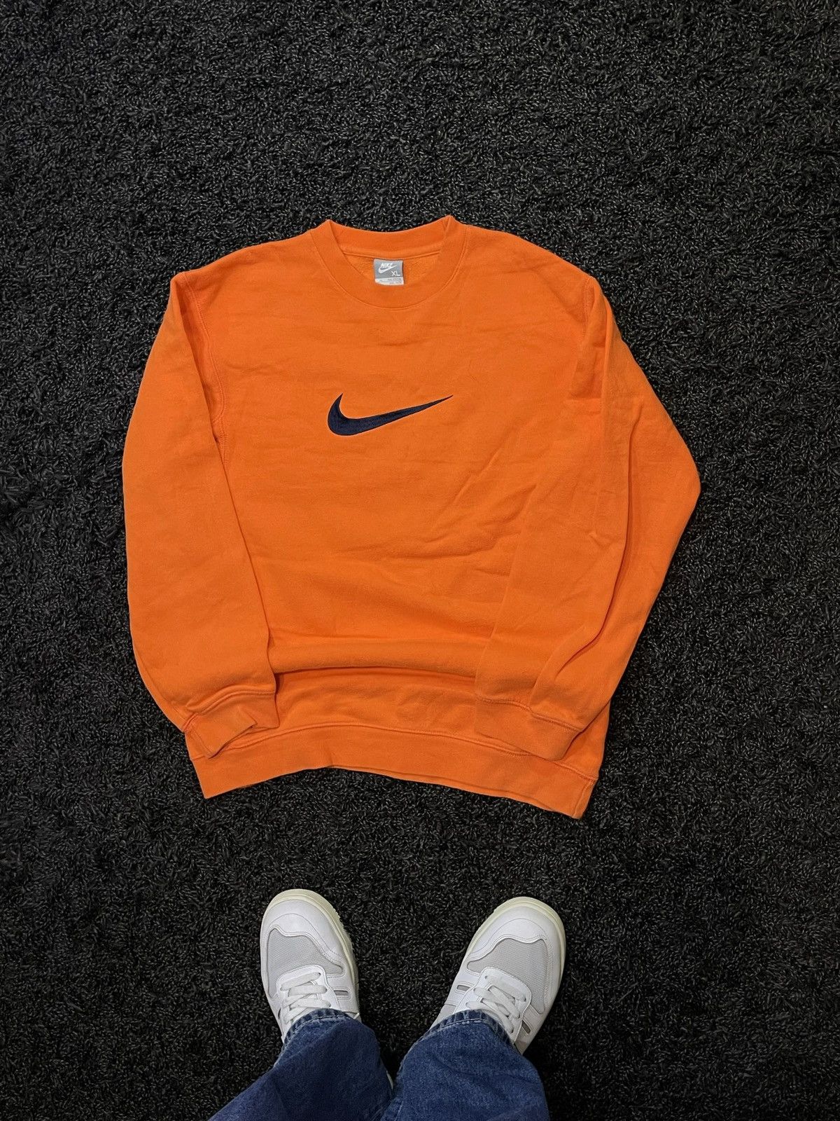 Vintage 🔥Vintage 90s Nike Big Logo Embroidered Sweatshirt Jumper Y2K Size US M / EU 48-50 / 2 - 6 Thumbnail