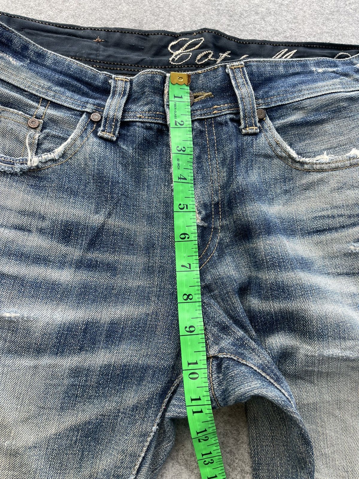 Japanese Brand Vintage Cate Mer selvedge Distressed Denim Pants Size US 33 - 20 Thumbnail