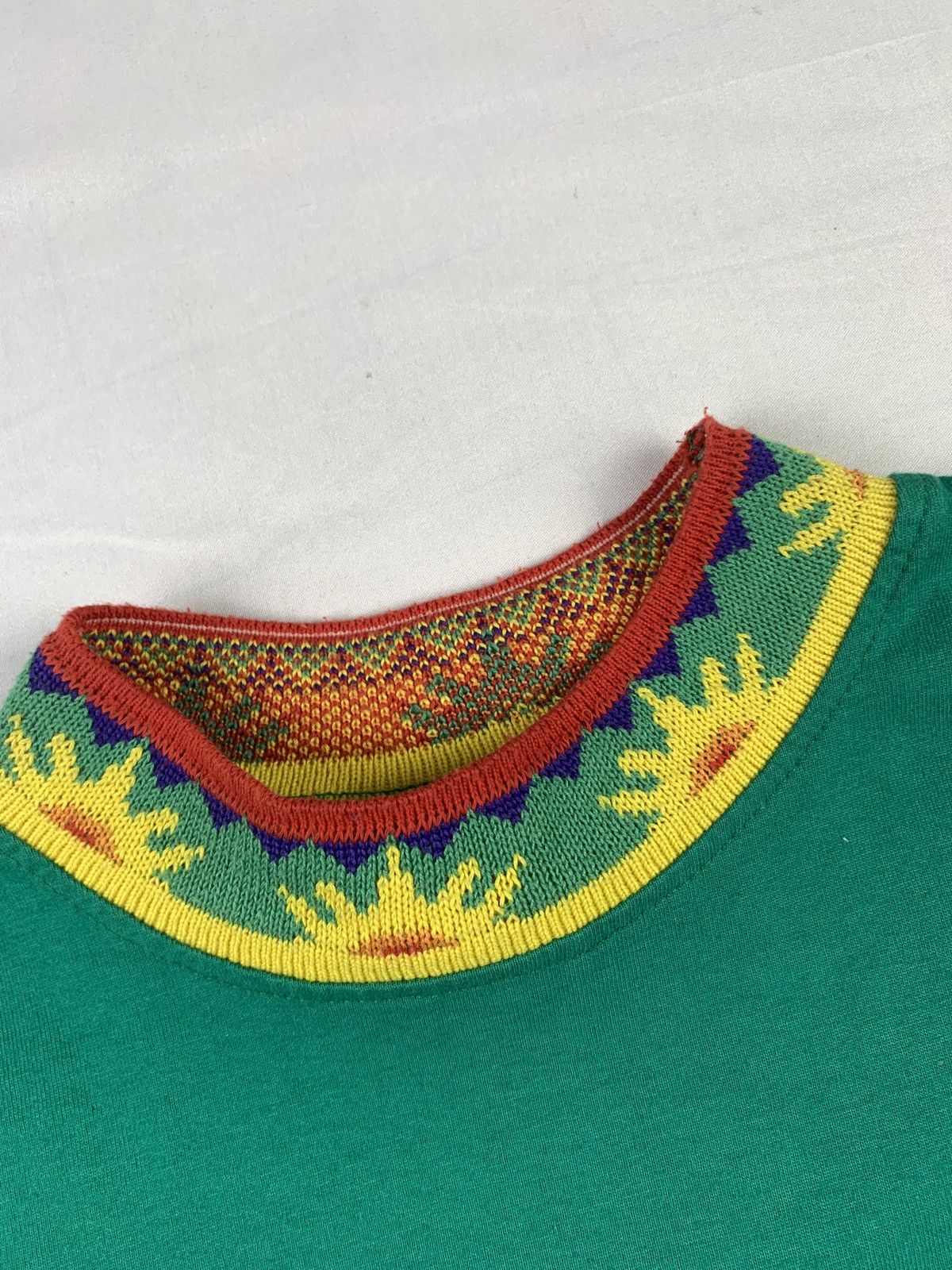 Japanese Brand 2000s Australia Multicolor Embroidered Ringer Baby Tee Size XS / US 0-2 / IT 36-38 - 6 Thumbnail