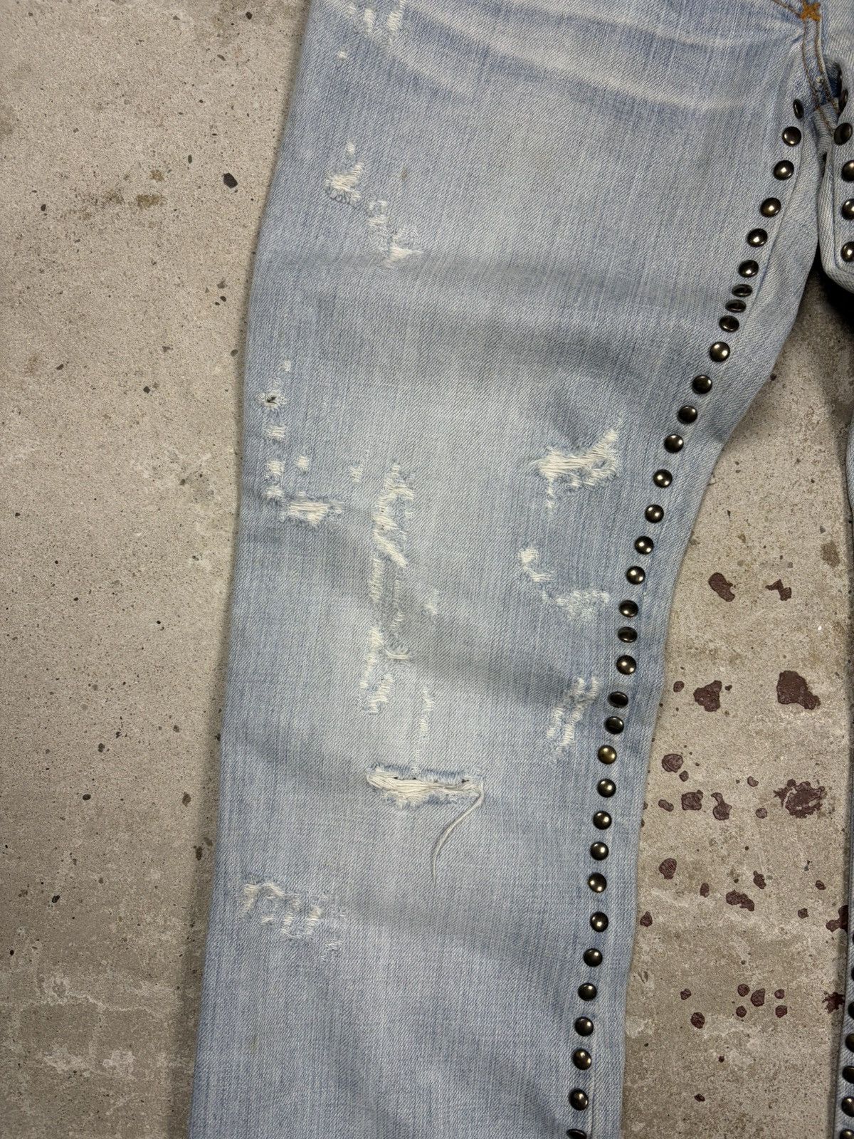 Dolce & Gabbana SS 2006 Dolce & Gabbana Studded Distressed Style Bootcut Size 28" / US 6 / IT 42 - 11 Thumbnail