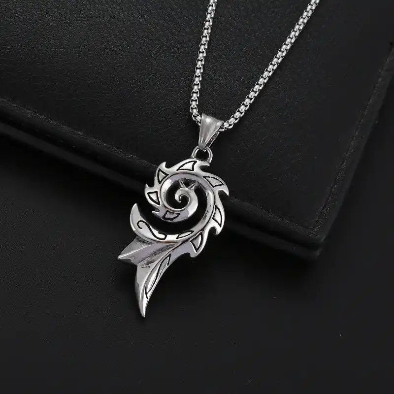 Jewelry × Vintage Retro Flame Fashion Personality Sweater Pendant Necklace Size ONE SIZE - 3 Thumbnail