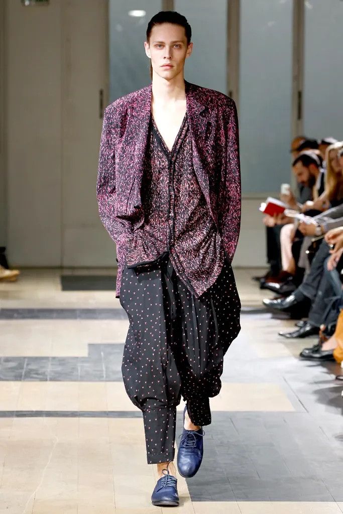 Yohji Yamamoto Pour Homme SS12 Runway Silk Blazer Size 50R - 5 Thumbnail