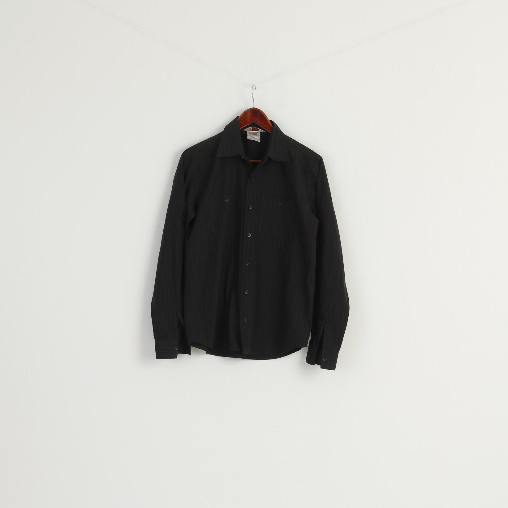 Carhartt Carhartt Men S Casual Shirt Black Striped 8531 Size US S / EU 44-46 / 1 - 2 Thumbnail