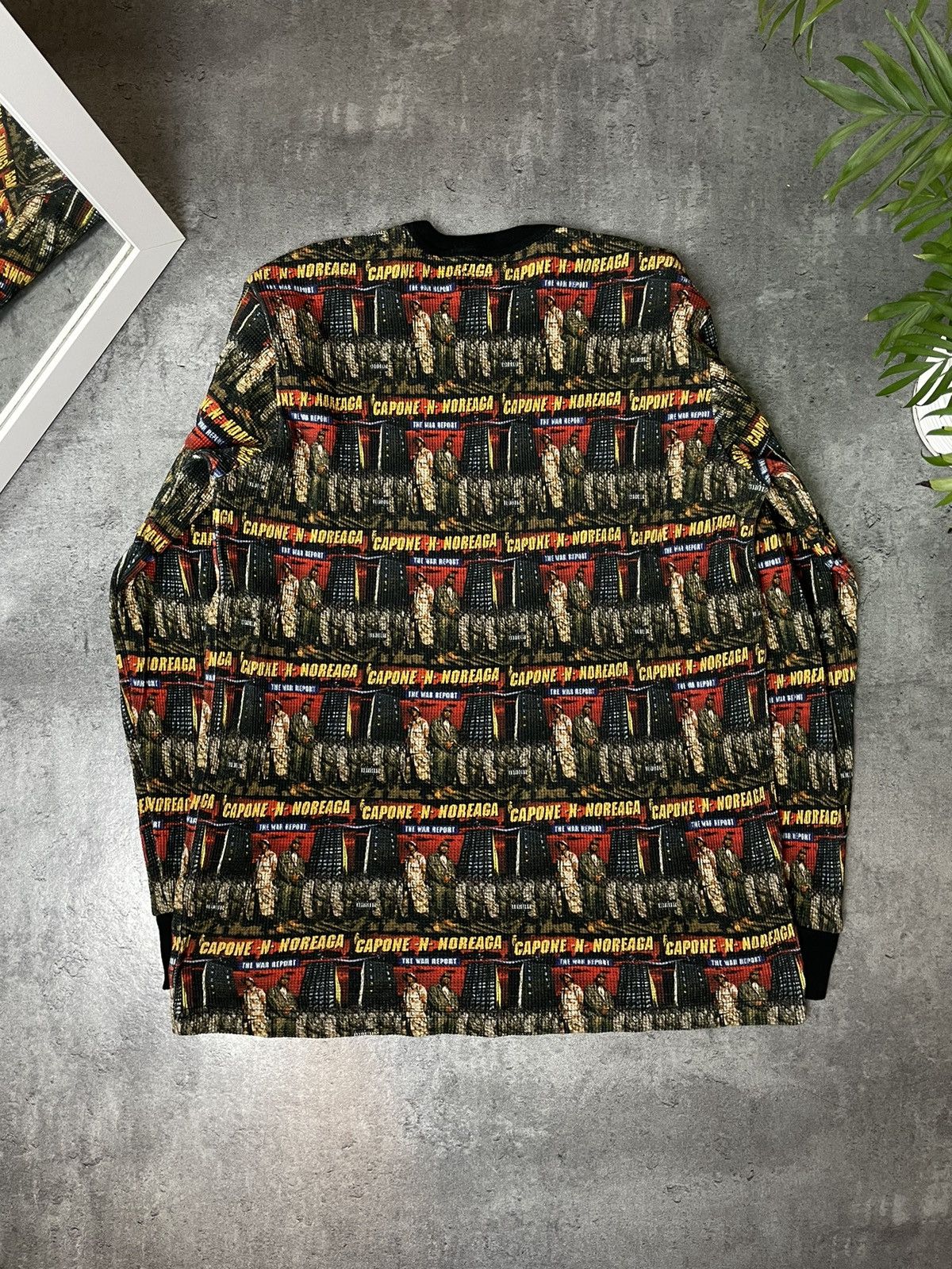 Japanese Brand × Supreme Supreme Capone n Noreaga War Report Waffle Longleeve Shirt Size US L / EU 52-54 / 3 - 7 Thumbnail