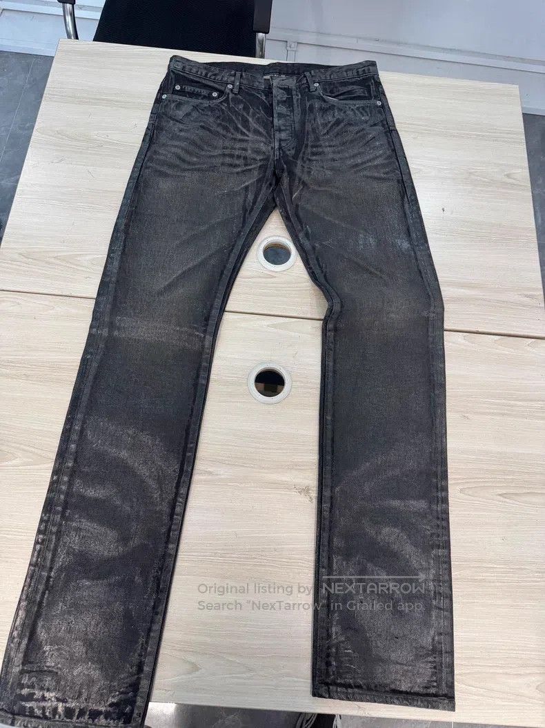 Dior Dior Black Wax Brushed Jeans Size US 32 / EU 48 - 1 Thumbnail