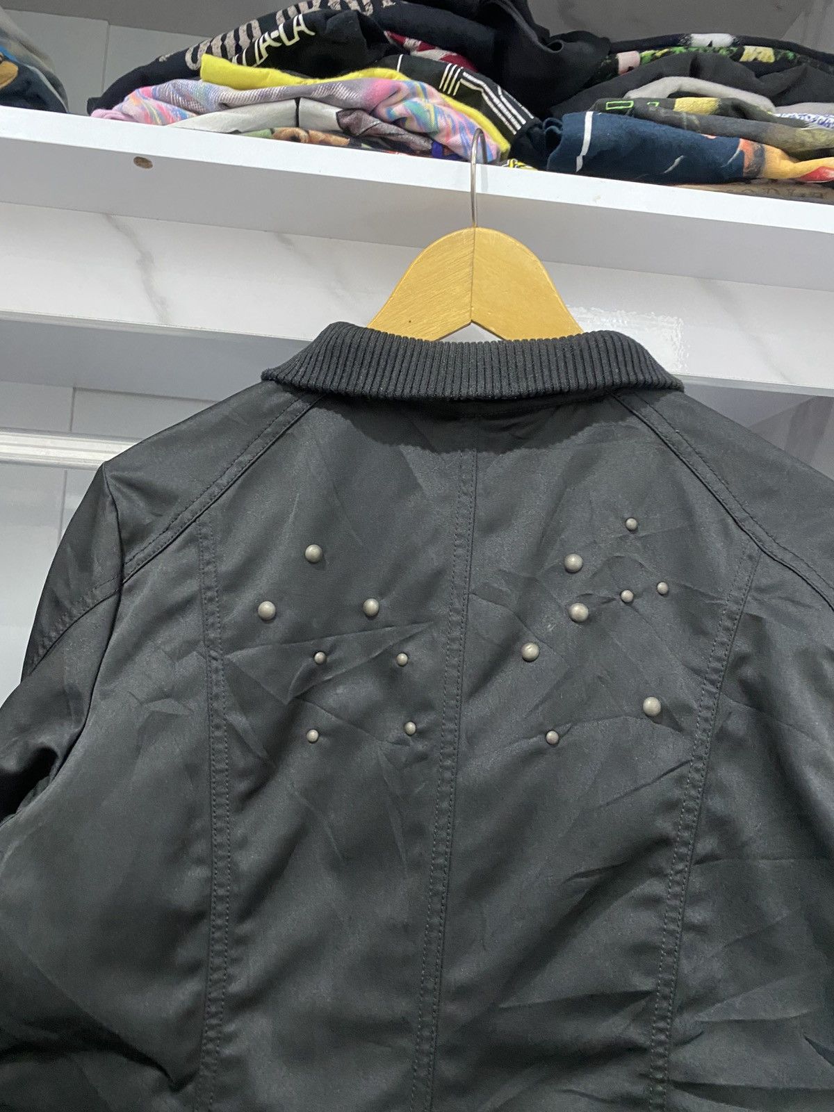 Diesel 💸BINDINGOFFER💸Diesel Jacket Crop Biker Studed Lgb Size US L / EU 52-54 / 3 - 5 Thumbnail