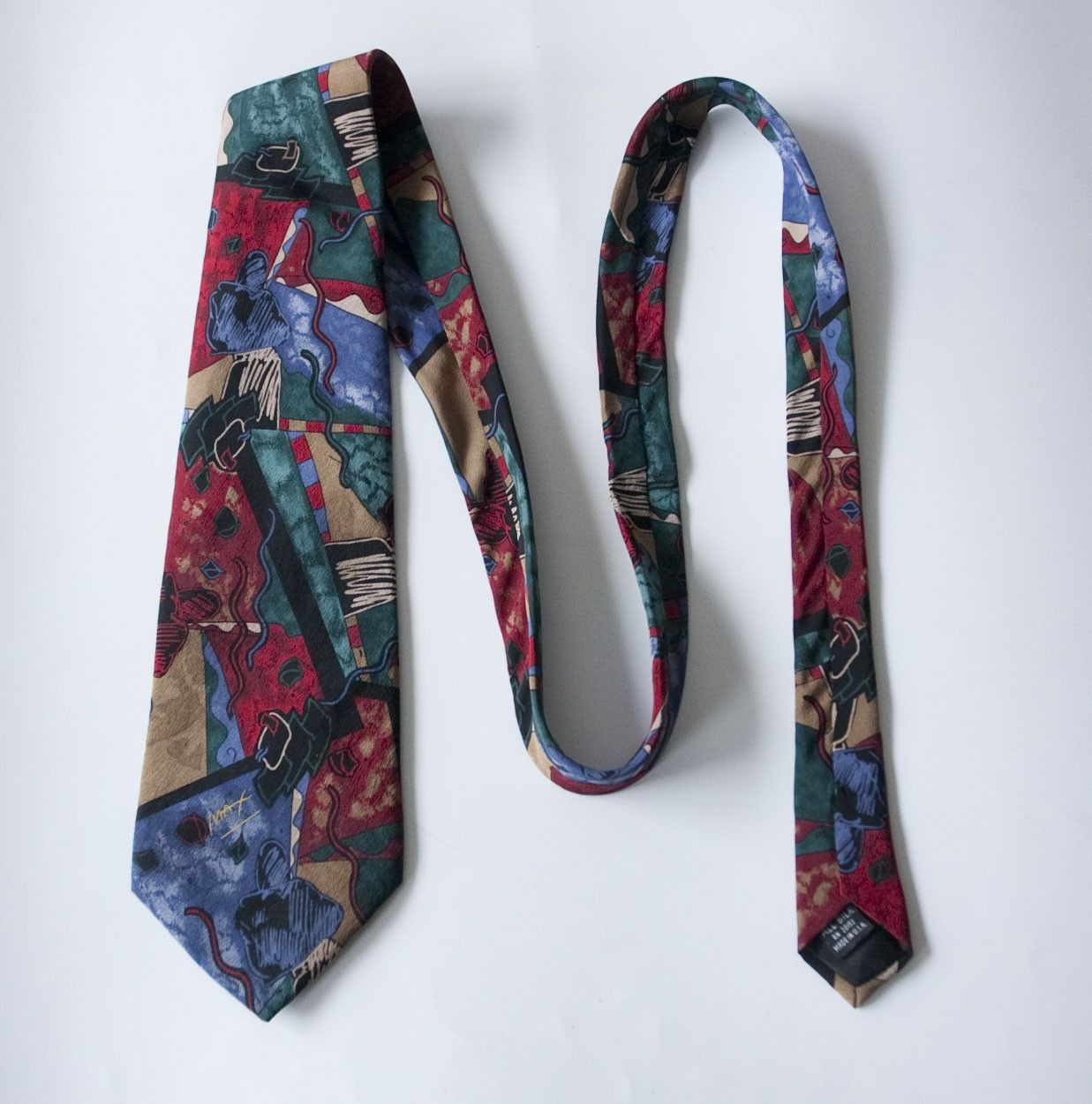 Other Neo Max Tie Silk Peter Max Abstract Vintage Size ONE SIZE - 3 Thumbnail
