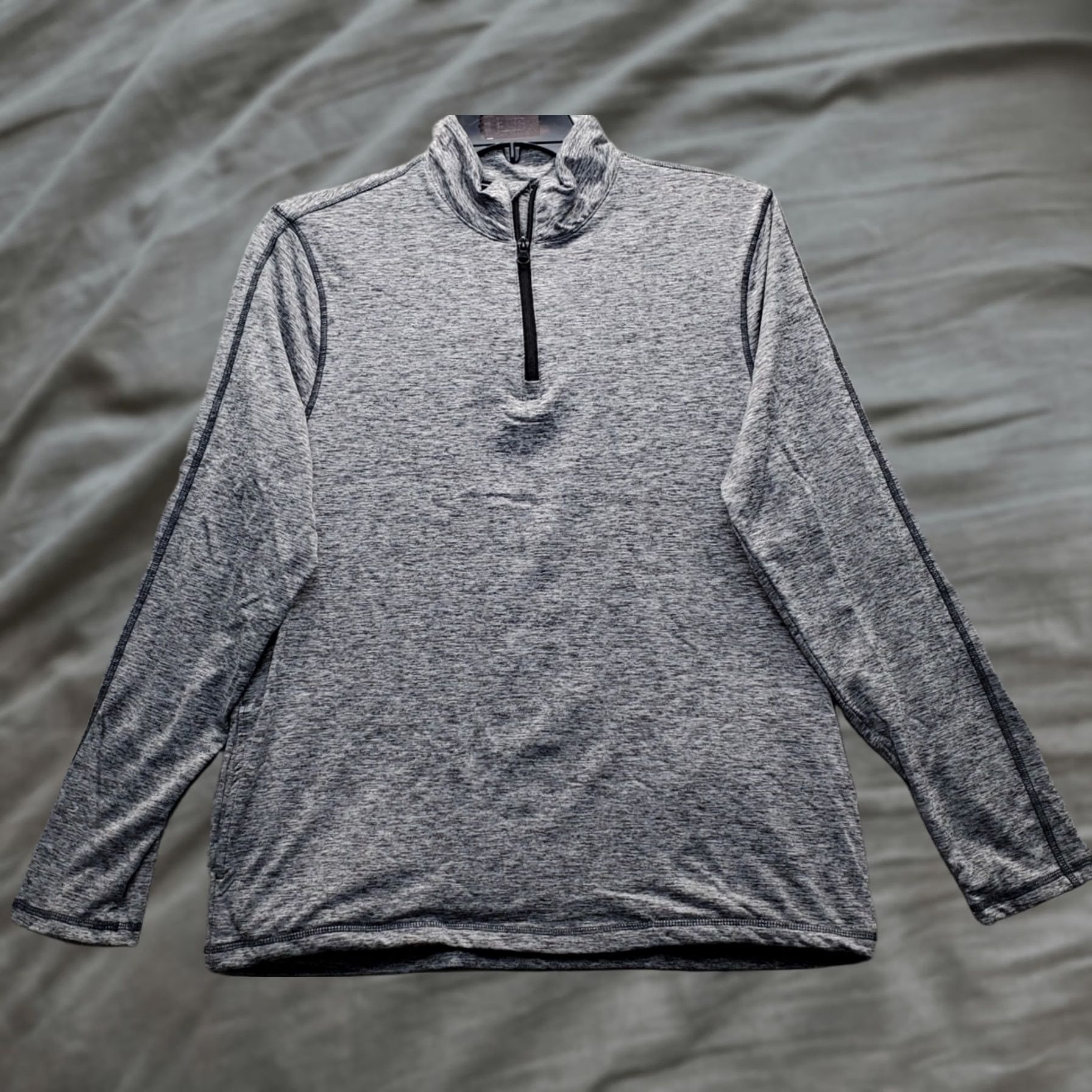 Kenneth Cole Kenneth Cole Sweatshirt Mens M Gray Fleece Lined Stretch Long Sleeve Quarter Zip Size US M / EU 48-50 / 2 - 1 Thumbnail