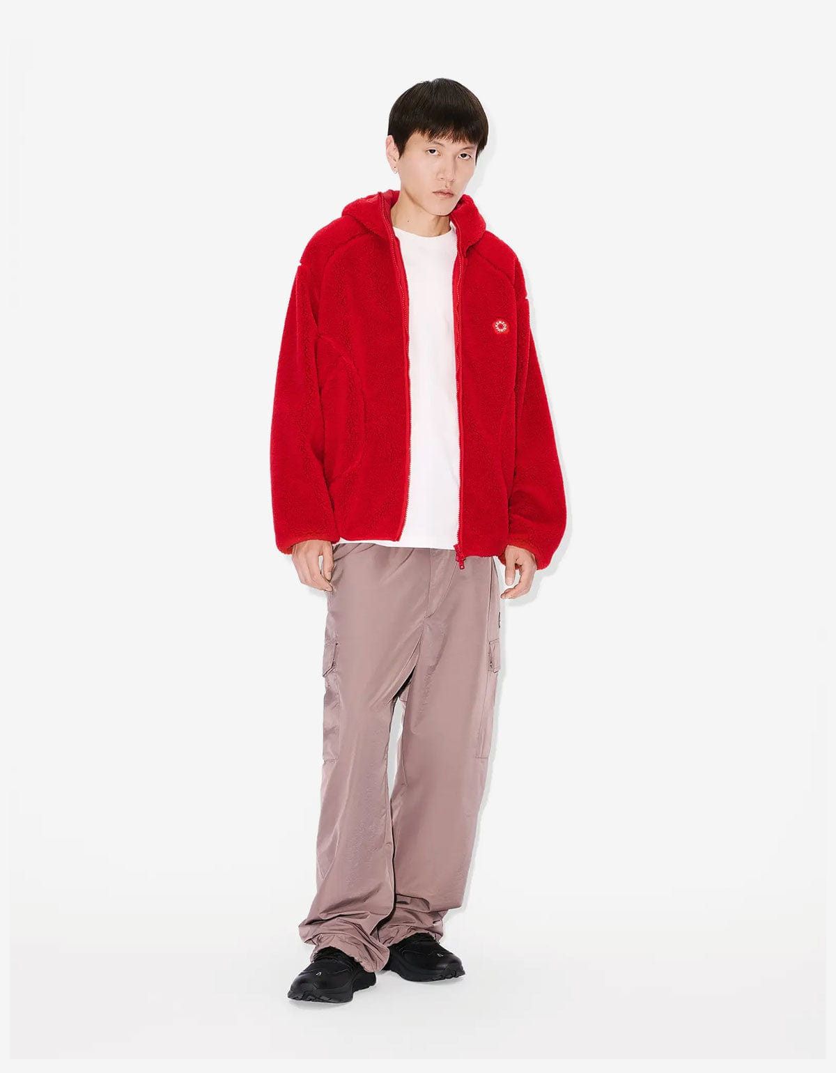 Kenzo Kenzo Boke Flower 2.0 Red Fleece Blouson Jacket Size US S / EU 44-46 / 1 - 8 Thumbnail
